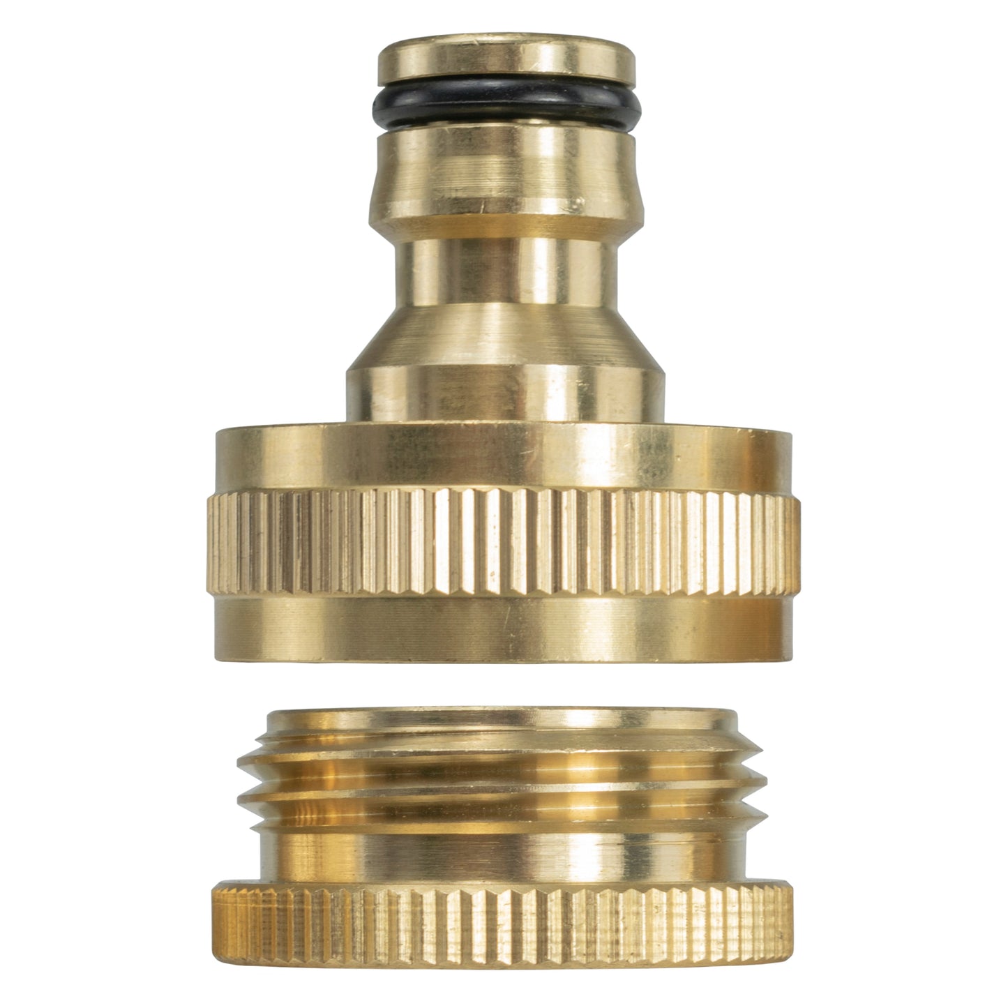 1in-3/4in BSPF Tap Connector Brass Pipe and Water Fitting Garden Water Connector