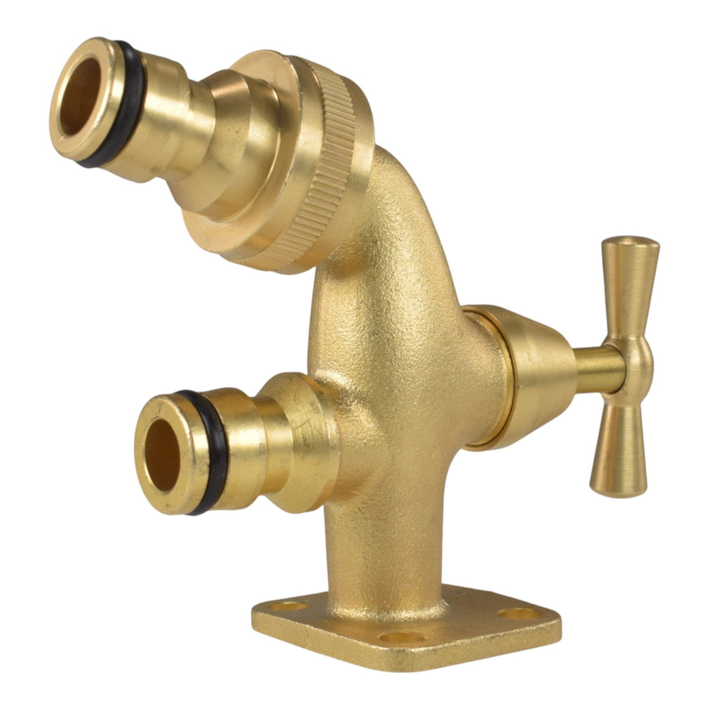 AP Supplies Brass Bib Tap with Quick Connect Inlet and Outlet