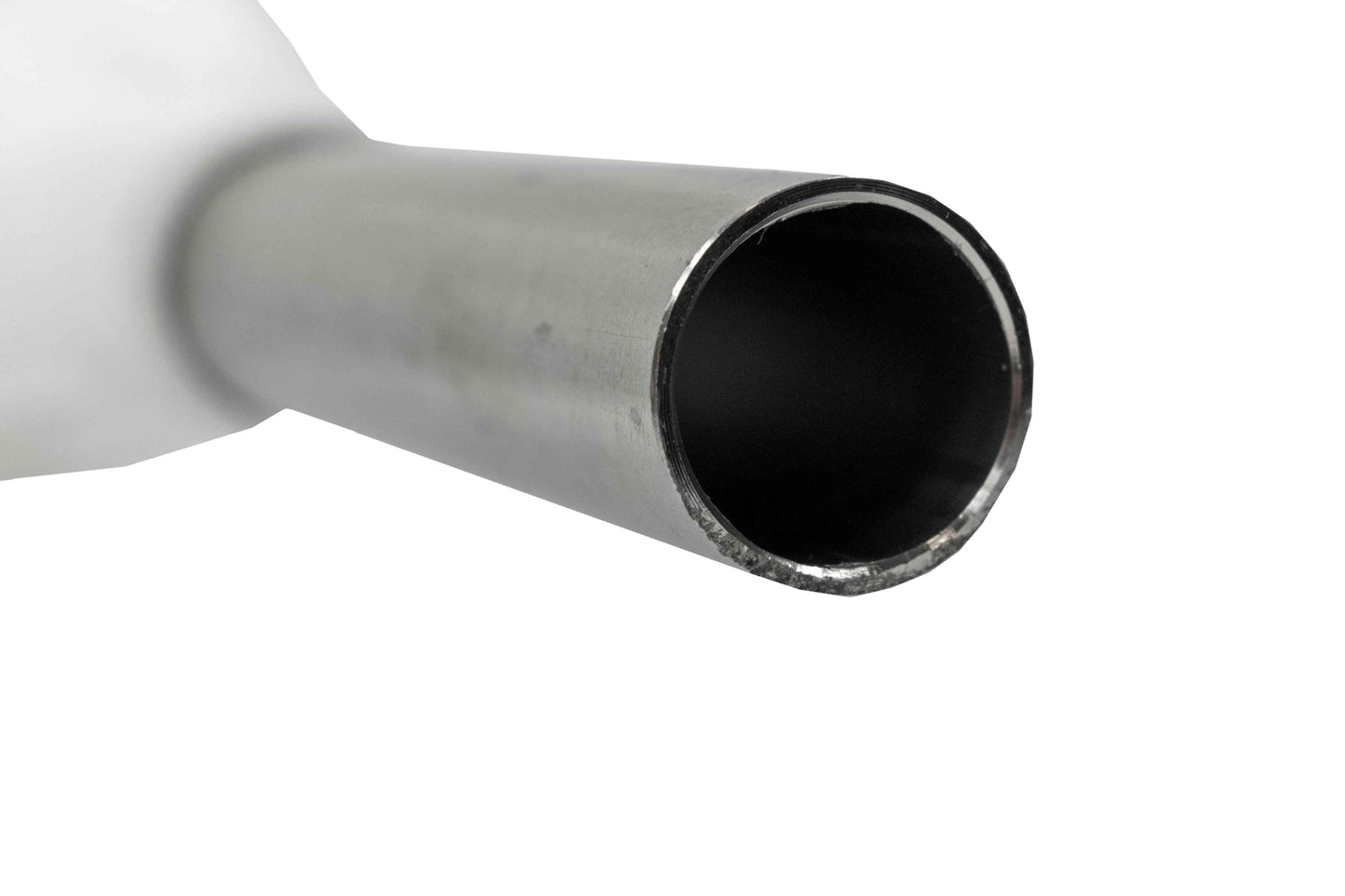 Fuel Gun White 1in Barb Inlet - Metal Outlet Barb Connector Car Winter Essential