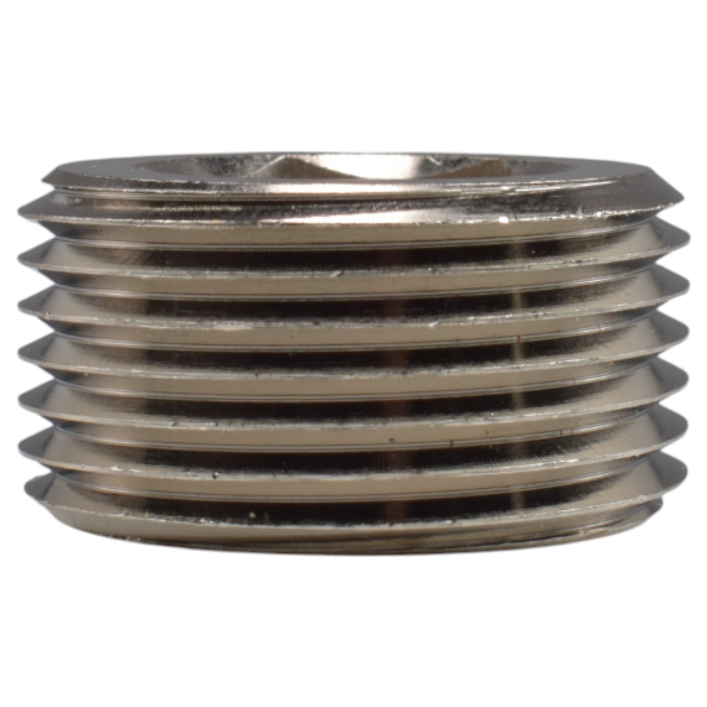 AP Supplies Thread Conversion Cap 1" BSPM - 3/4" BSPF, Nickel Plated