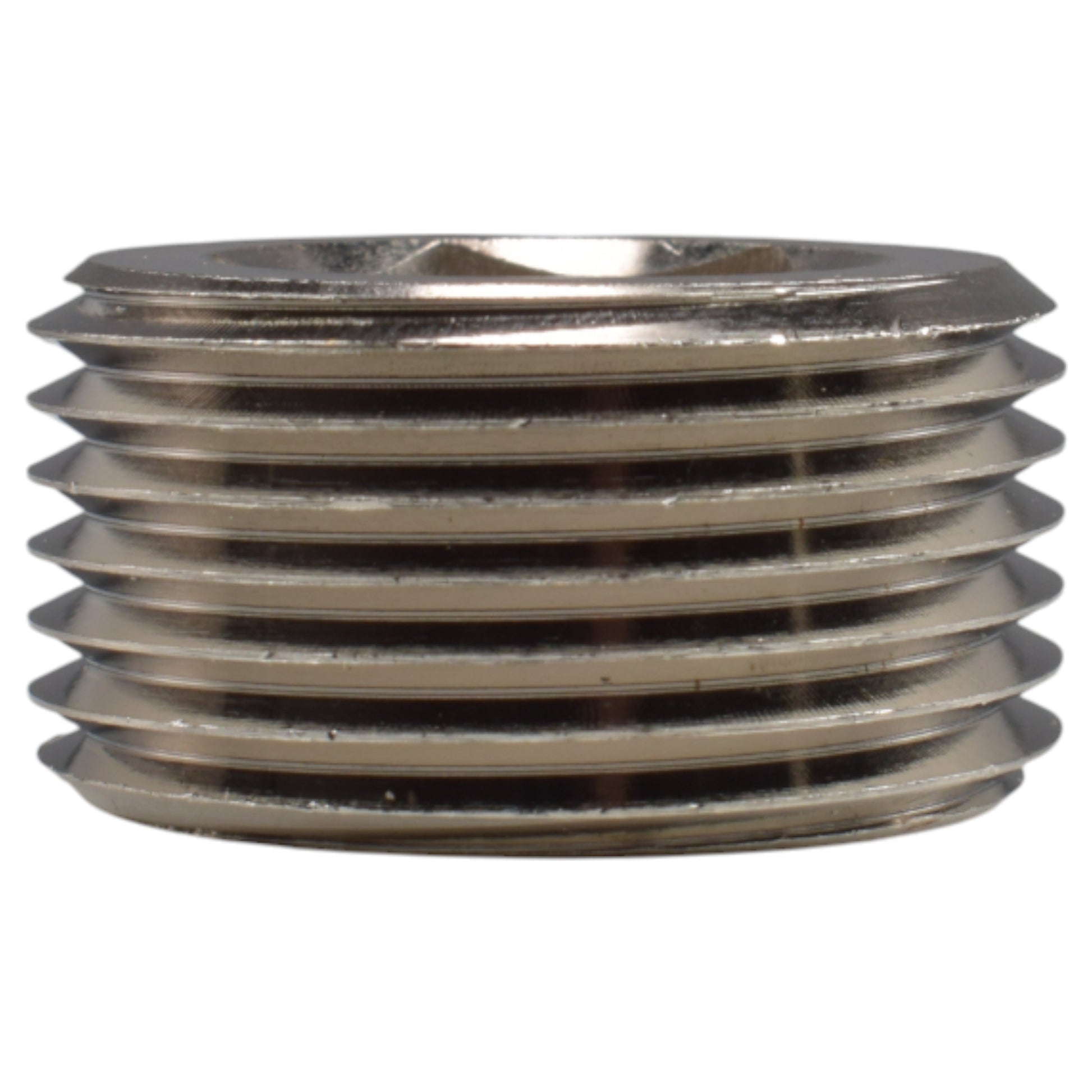 AP Supplies Thread Conversion Cap 1" BSPM - 3/4" BSPF, Nickel Plated