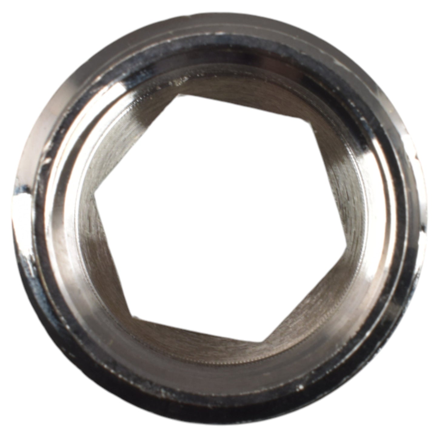 AP Supplies Thread Conversion Cap 1" BSPM - 3/4" BSPF, Nickel Plated