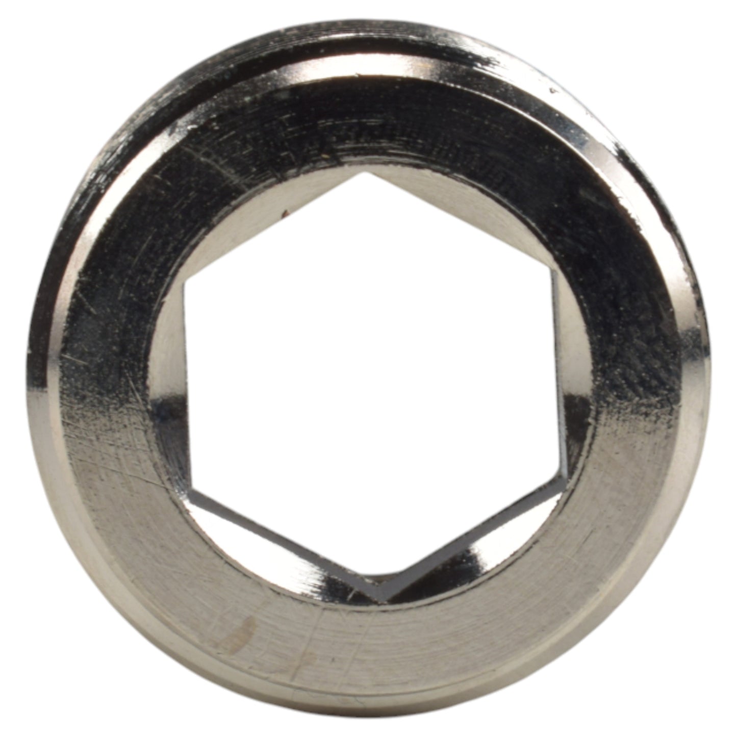 AP Supplies Thread Conversion Cap 3/4" BSPM - 1/2" BSPF, Nickel Plated