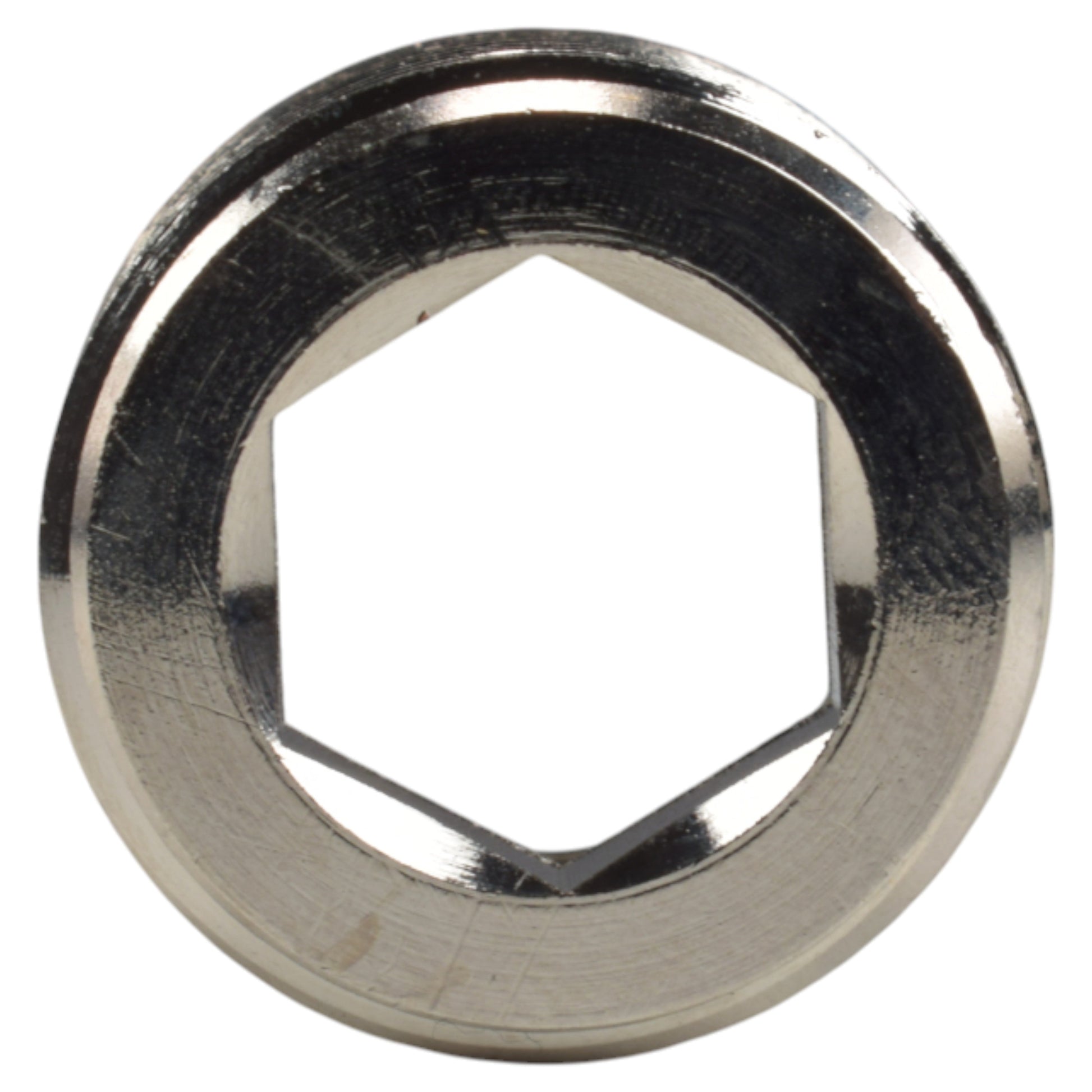 AP Supplies Thread Conversion Cap 3/4" BSPM - 1/2" BSPF, Nickel Plated