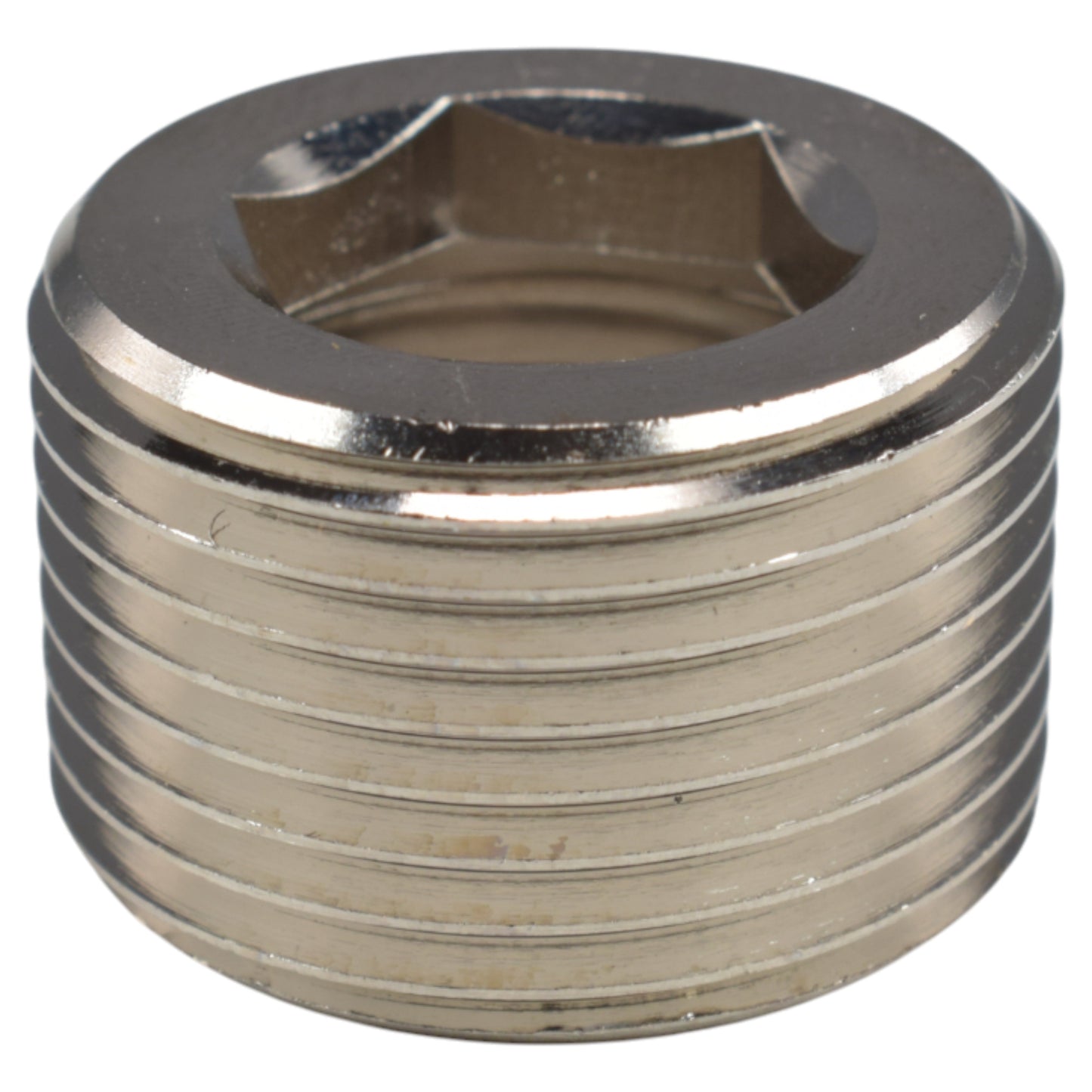 AP Supplies Thread Conversion Cap 3/4" BSPM - 1/2" BSPF, Nickel Plated