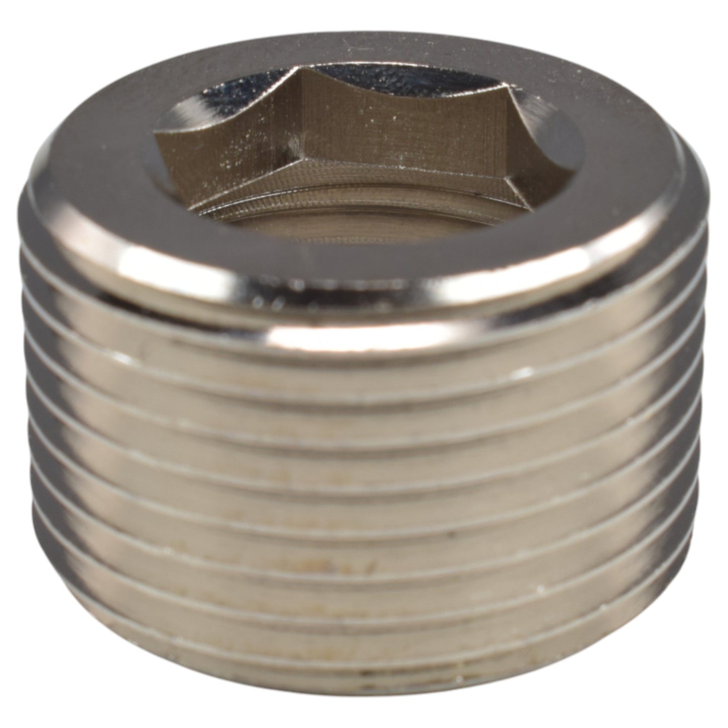 AP Supplies Thread Conversion Cap 3/4" BSPM - 1/2" BSPF, Nickel Plated