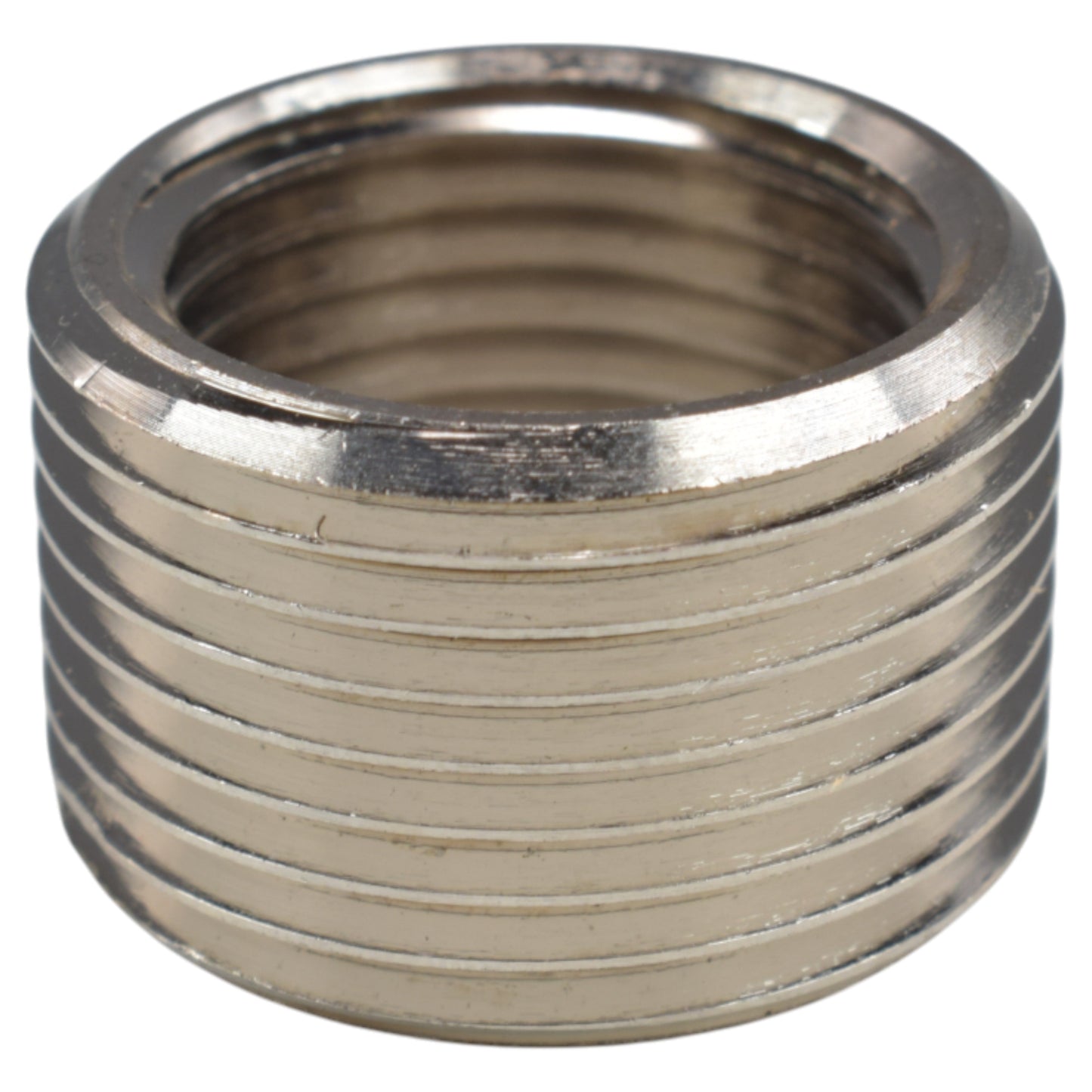 AP Supplies Thread Conversion Cap 3/4" BSPM - 1/2" BSPF, Nickel Plated
