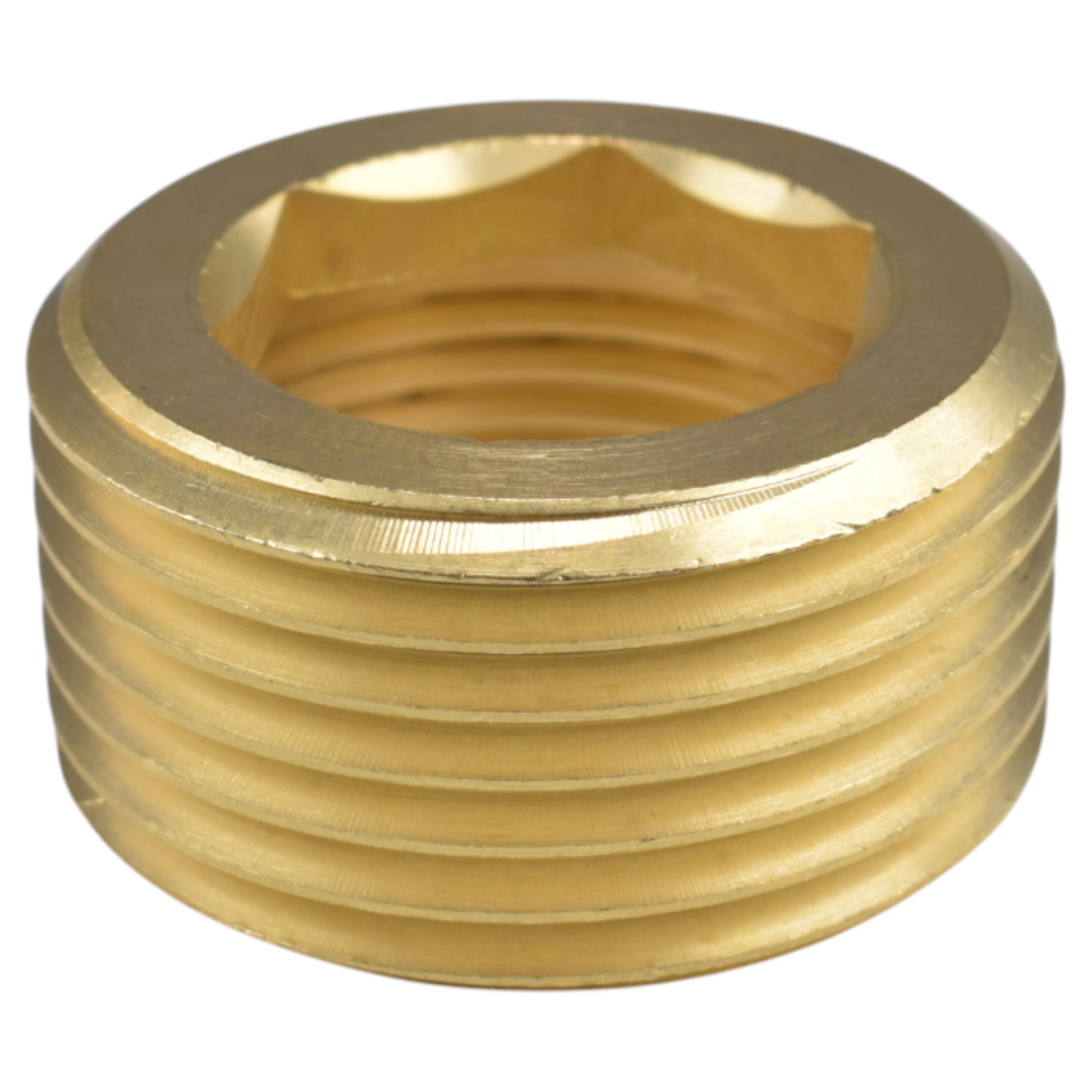 AP Supplies Thread Conversion Cap 1" BSPM - 3/4" BSPF, Brass