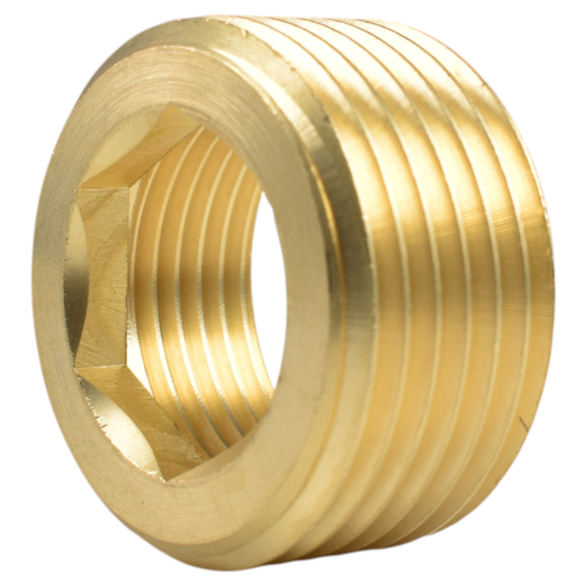 AP Supplies Thread Conversion Cap 1" BSPM - 3/4" BSPF, Brass