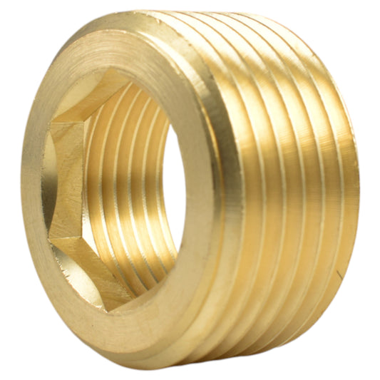 AP Supplies Thread Conversion Cap 1" BSPM - 3/4" BSPF, Brass