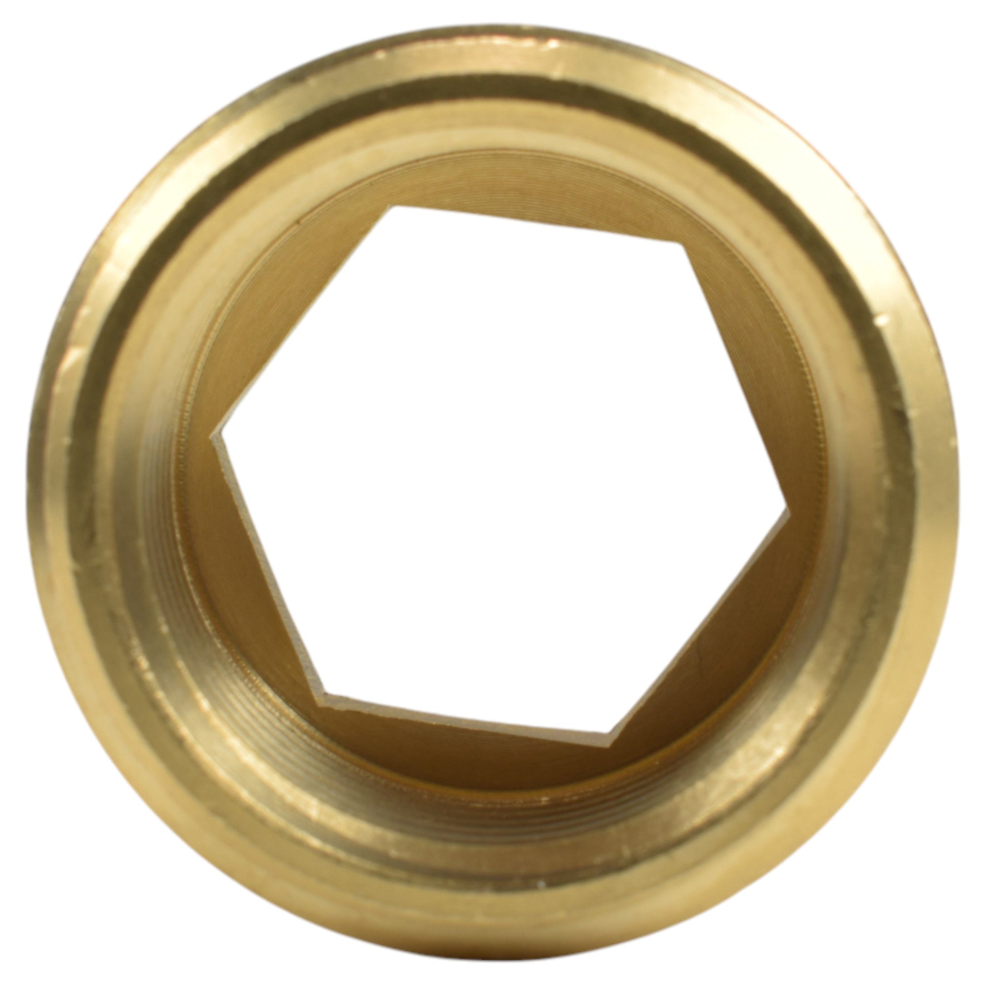AP Supplies Thread Conversion Cap 1" BSPM - 3/4" BSPF, Brass