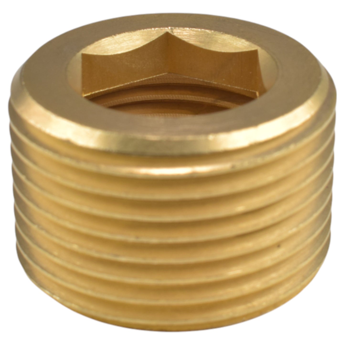 AP Supplies Thread Conversion Cap 3/4" BSPM - 1/2" BSPF, Brass