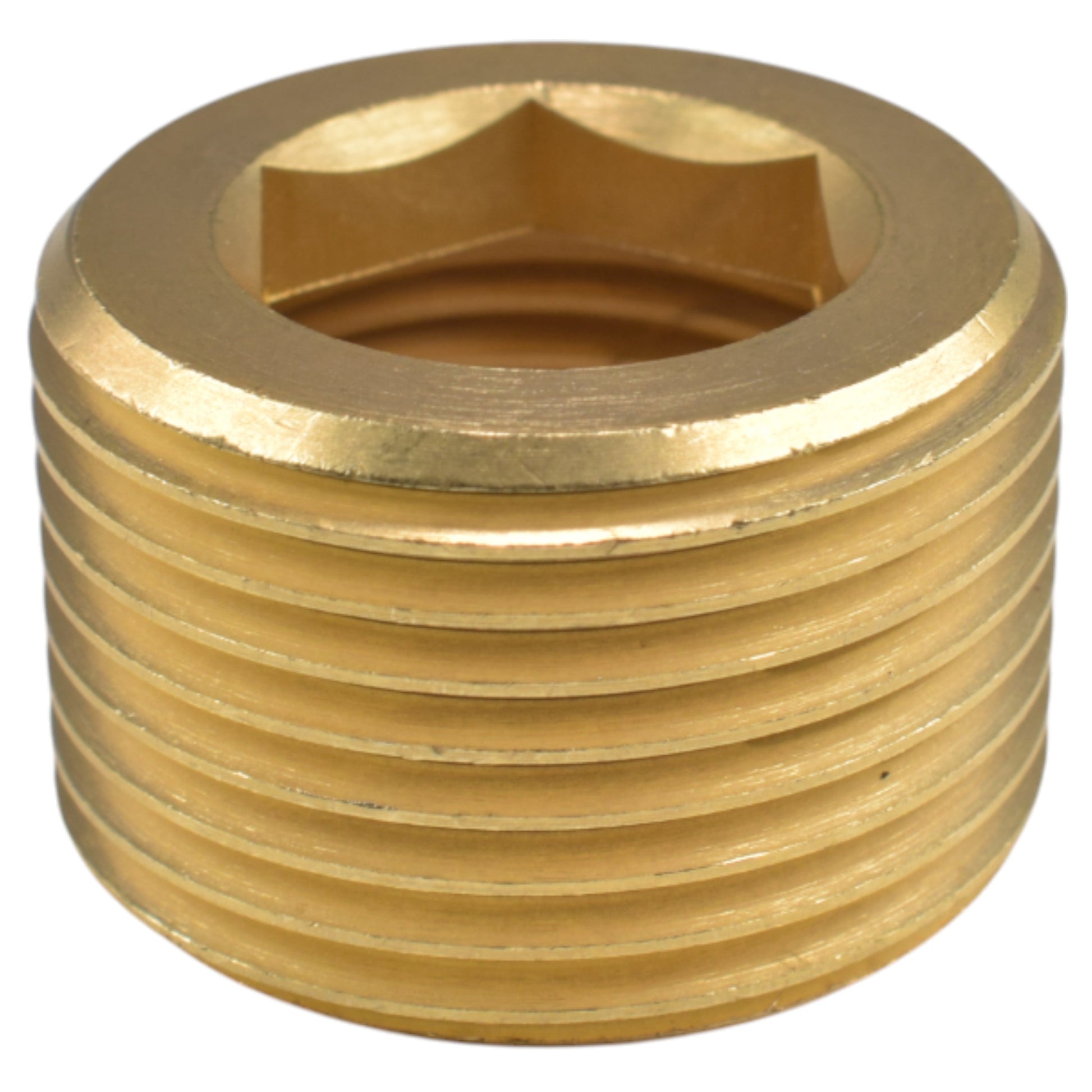 AP Supplies Thread Conversion Cap 3/4" BSPM - 1/2" BSPF, Brass