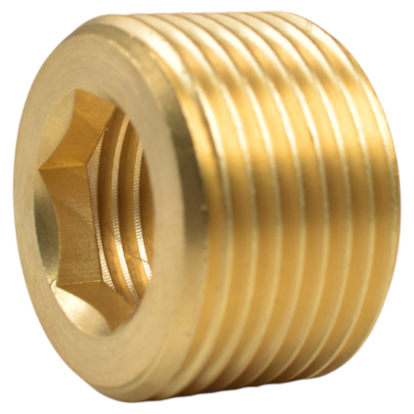 AP Supplies Thread Conversion Cap 3/4" BSPM - 1/2" BSPF, Brass
