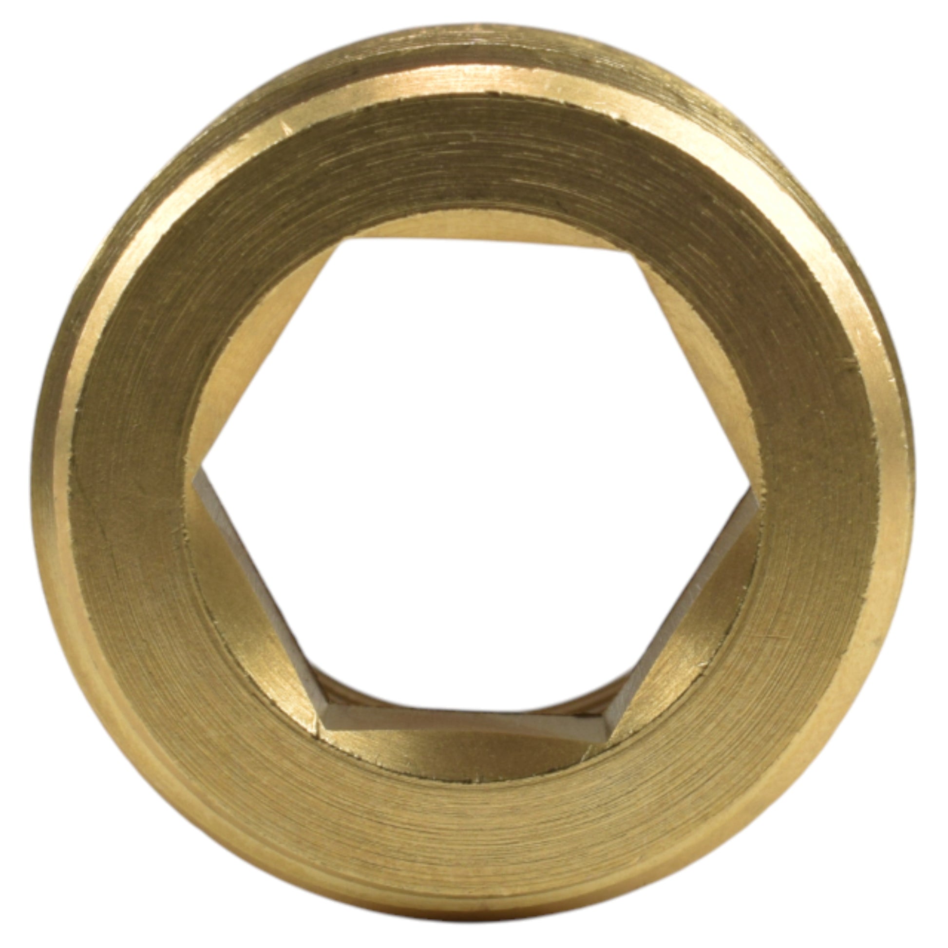 AP Supplies Thread Conversion Cap 3/4" BSPM - 1/2" BSPF, Brass