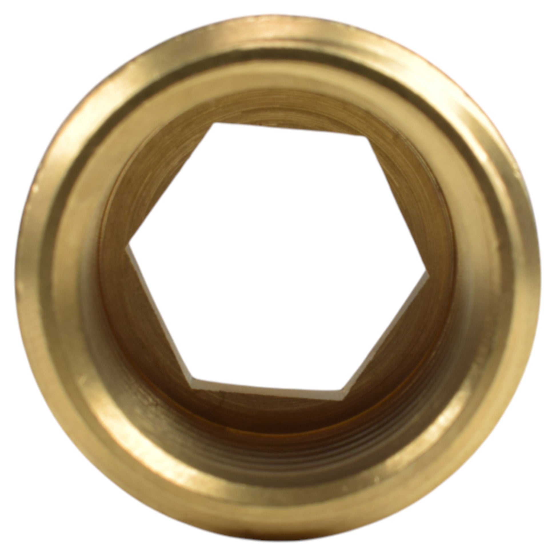 AP Supplies Thread Conversion Cap 3/4" BSPM - 1/2" BSPF, Brass