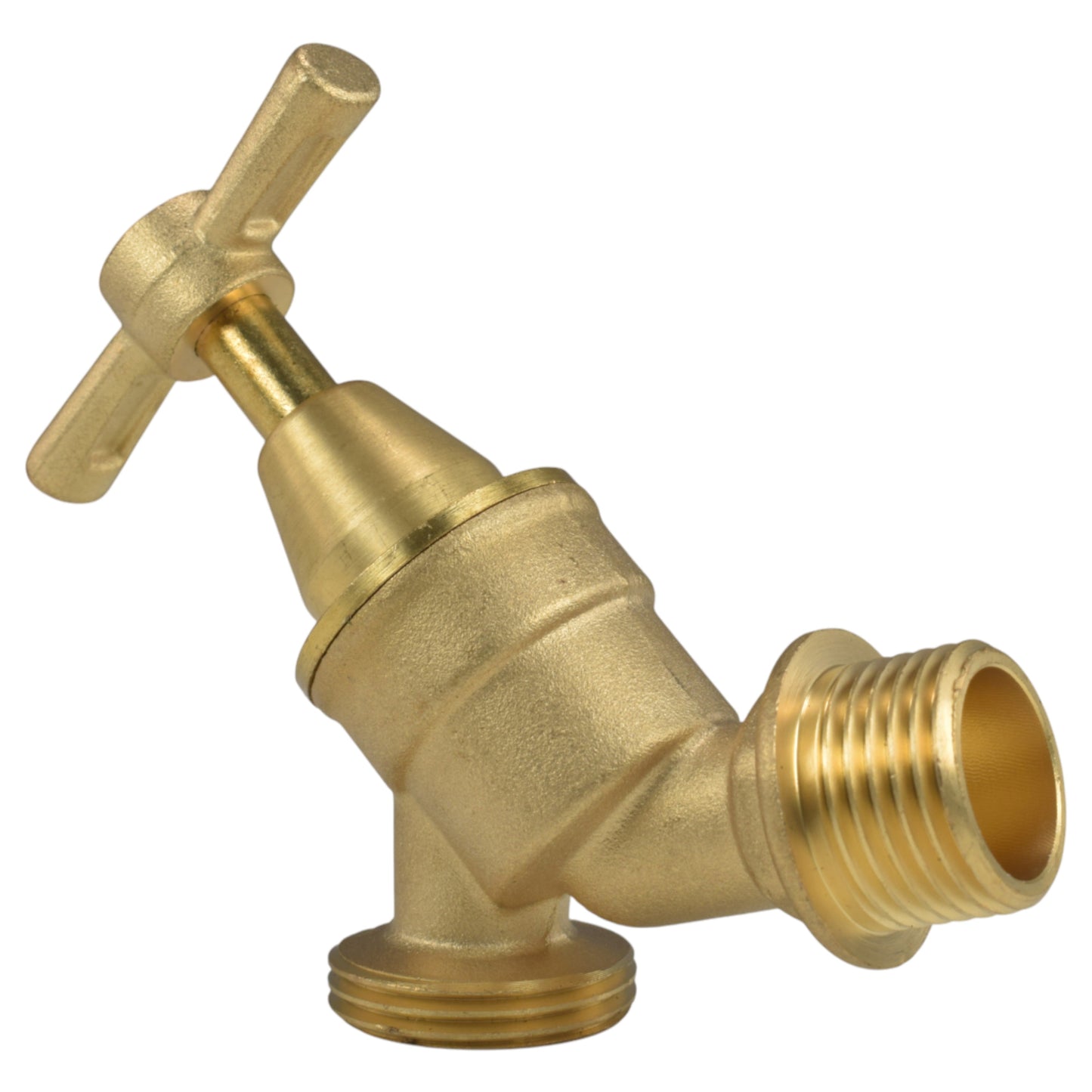 AP Supplies Brass Bib Tap Kit with Barb/Quick Connect Outlet, 1/2" and 3/4" BSP Thread Inlet