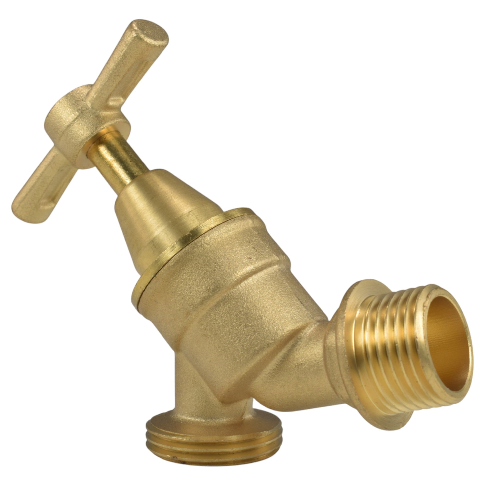 AP Supplies Brass Bib Tap Kit with Barb/Quick Connect Outlet, 1/2" and 3/4" BSP Thread Inlet