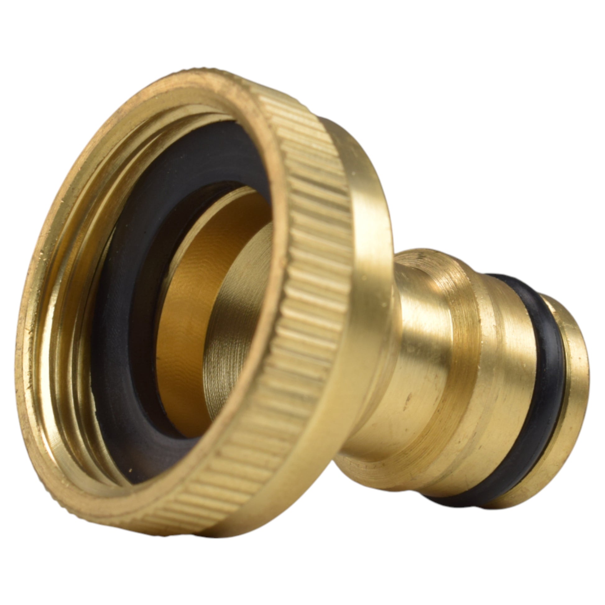 AP Supplies Brass Bib Tap Kit with Barb/Quick Connect Outlet, 1/2" and 3/4" BSP Thread Inlet