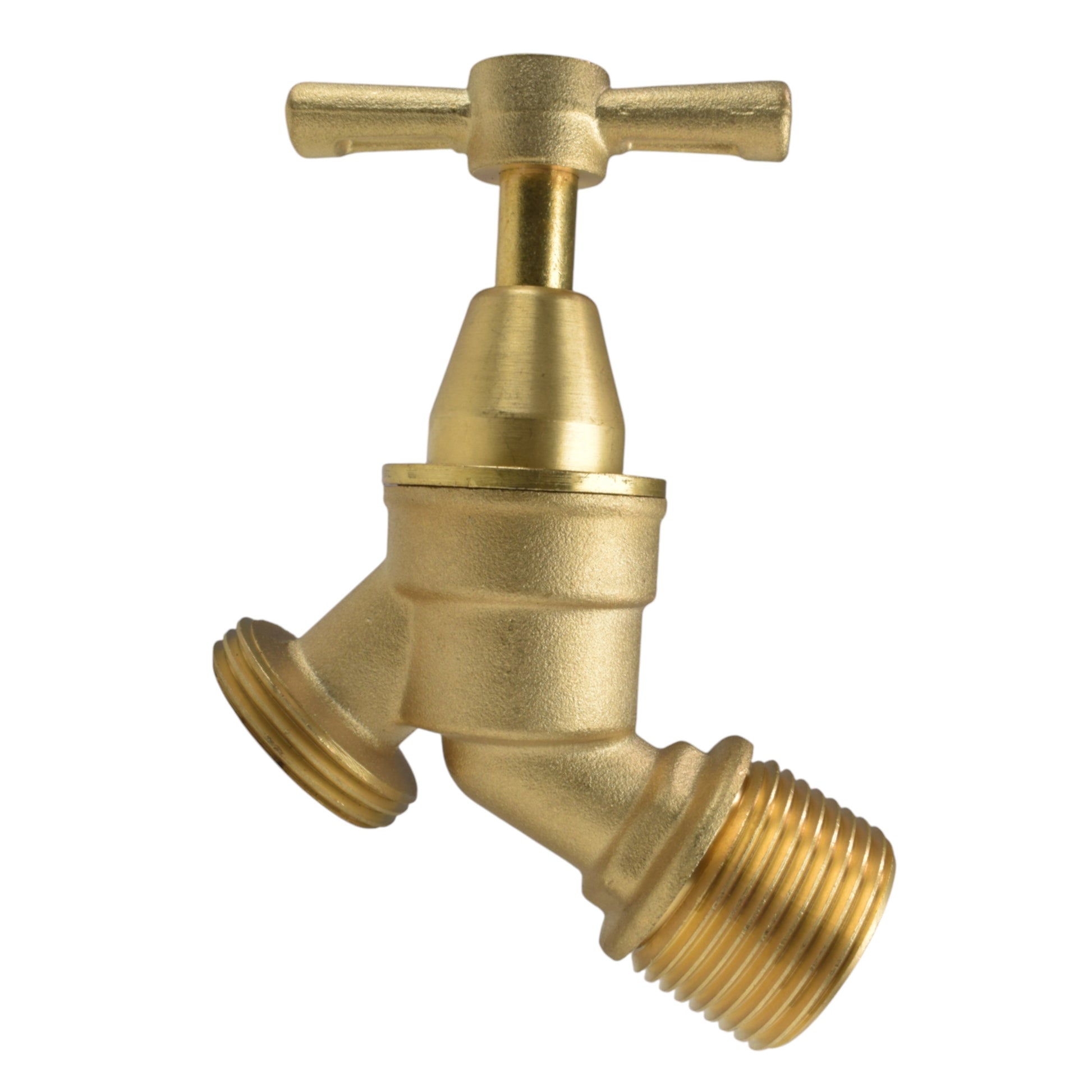 AP Supplies Brass Bib Tap Kit with Barb/Quick Connect Outlet, 1/2" and 3/4" BSP Thread Inlet