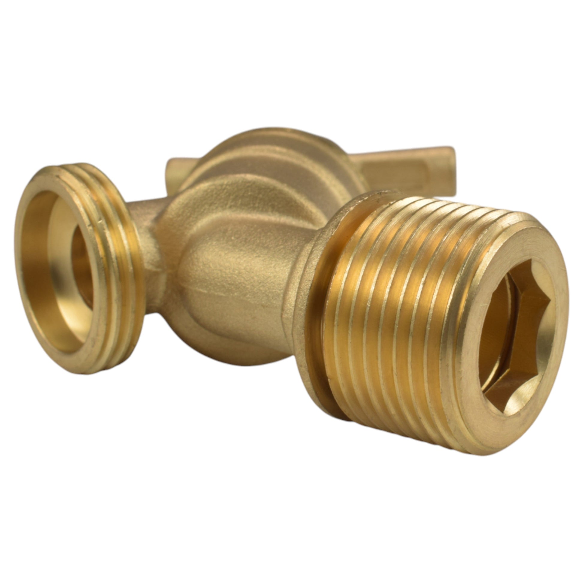 AP Supplies Brass Bib Tap Kit with Barb/Quick Connect Outlet, 1/2" and 3/4" BSP Thread Inlet