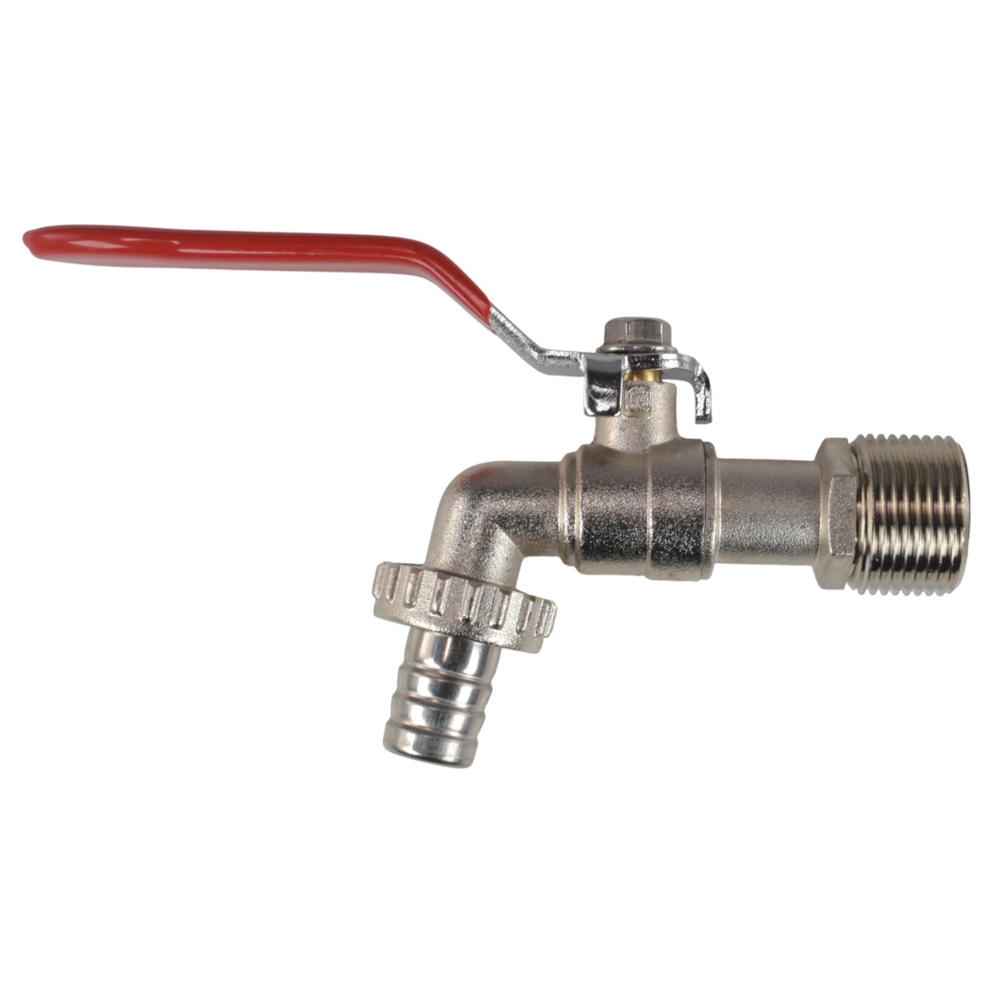 AP Supplies Lever Tap Kit with Barb/Quick Connect Outlet, 1/2" and 3/4" BSP Thread Inlet