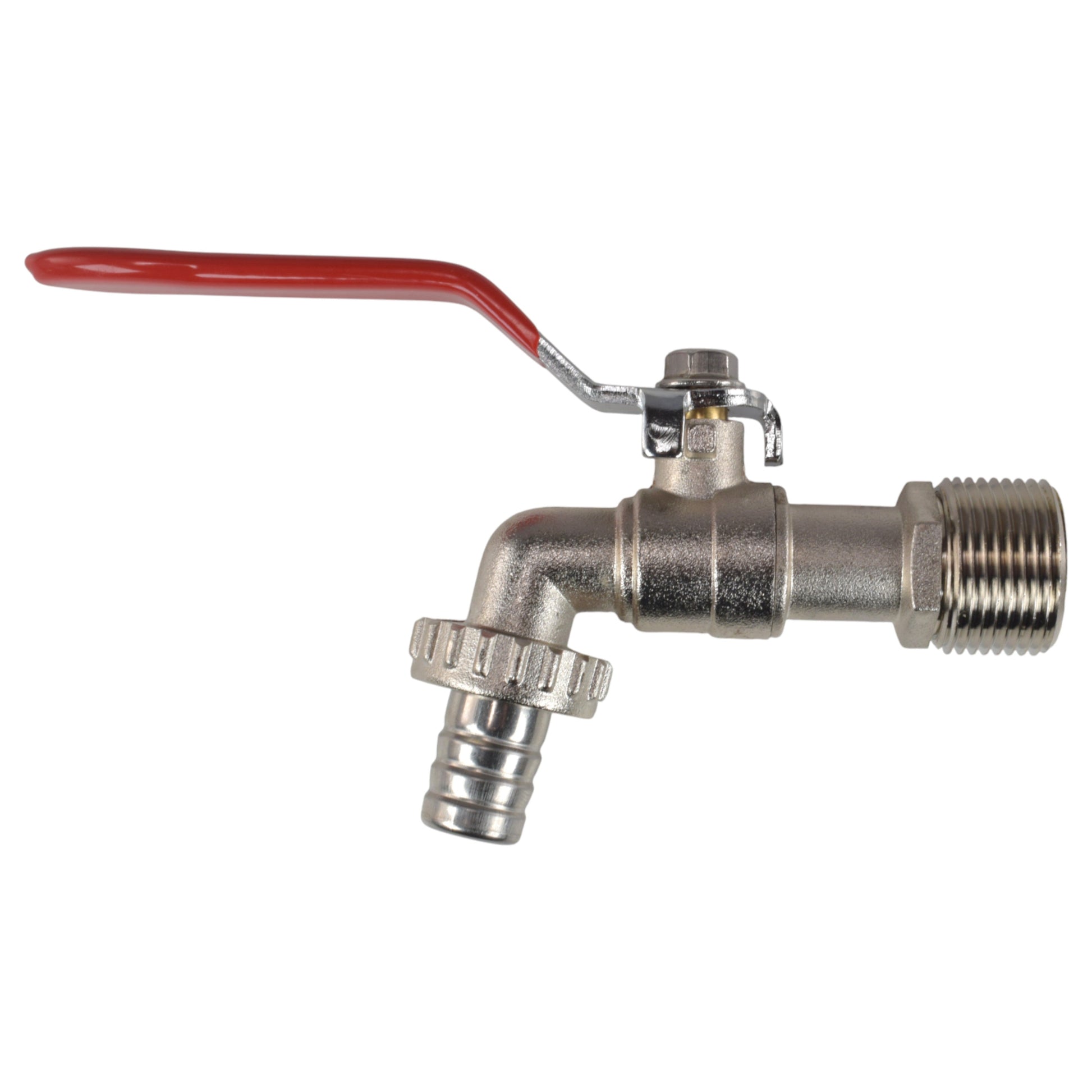 AP Supplies Lever Tap Kit with Barb/Quick Connect Outlet, 1/2" and 3/4" BSP Thread Inlet