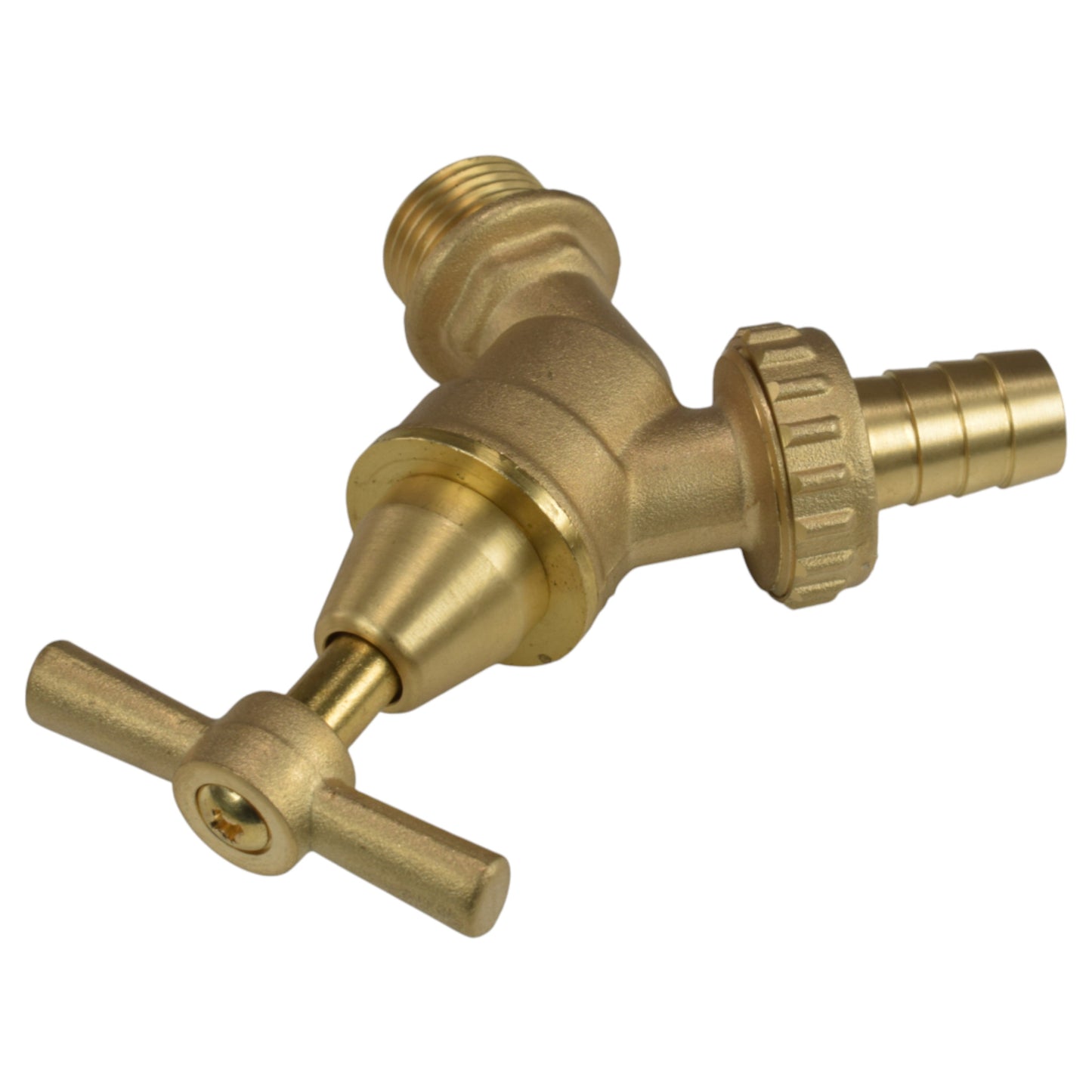 AP Supplies Brass Bib Tap Kit with Barb/Quick Connect Outlet, 1/2" and 3/4" BSP Thread Inlet