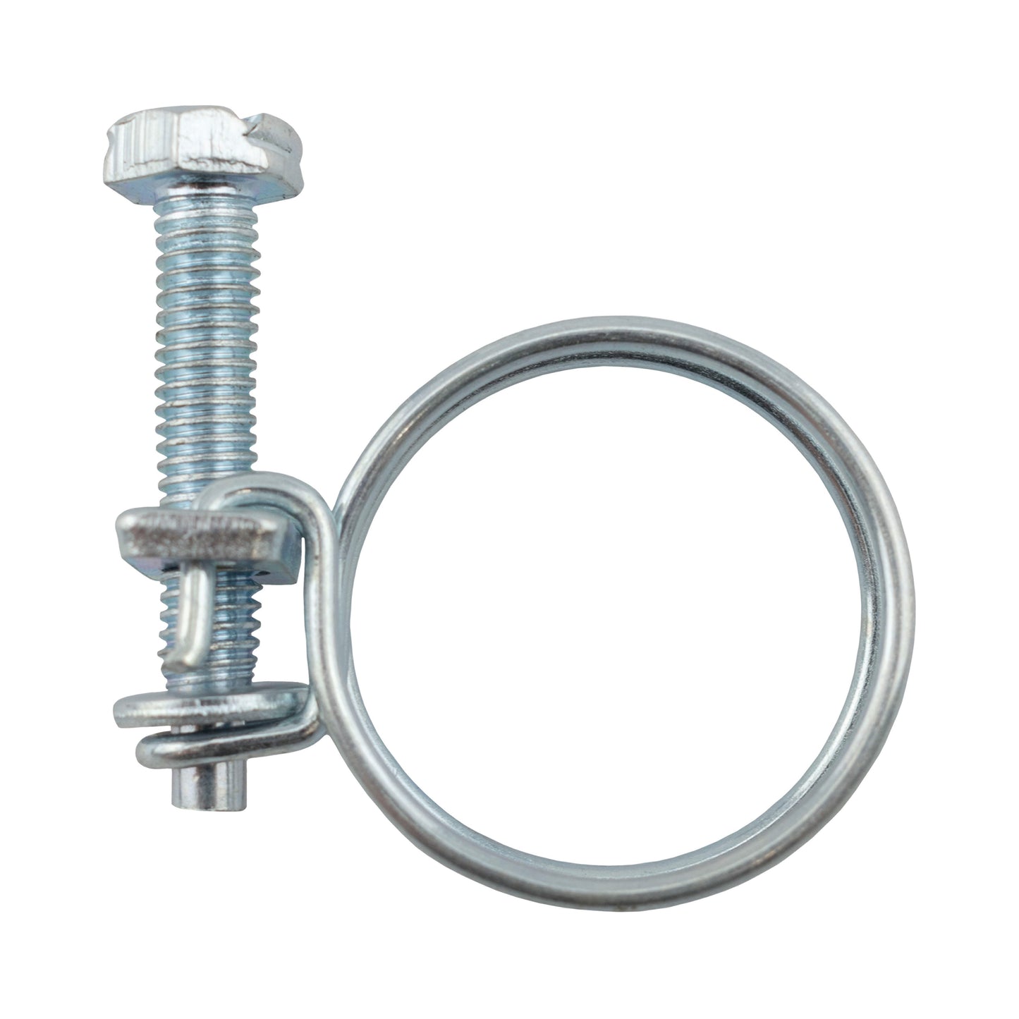 Double Wire Hose Clamp Galvanised 19mm-22mm for DIY Workshop Accessory