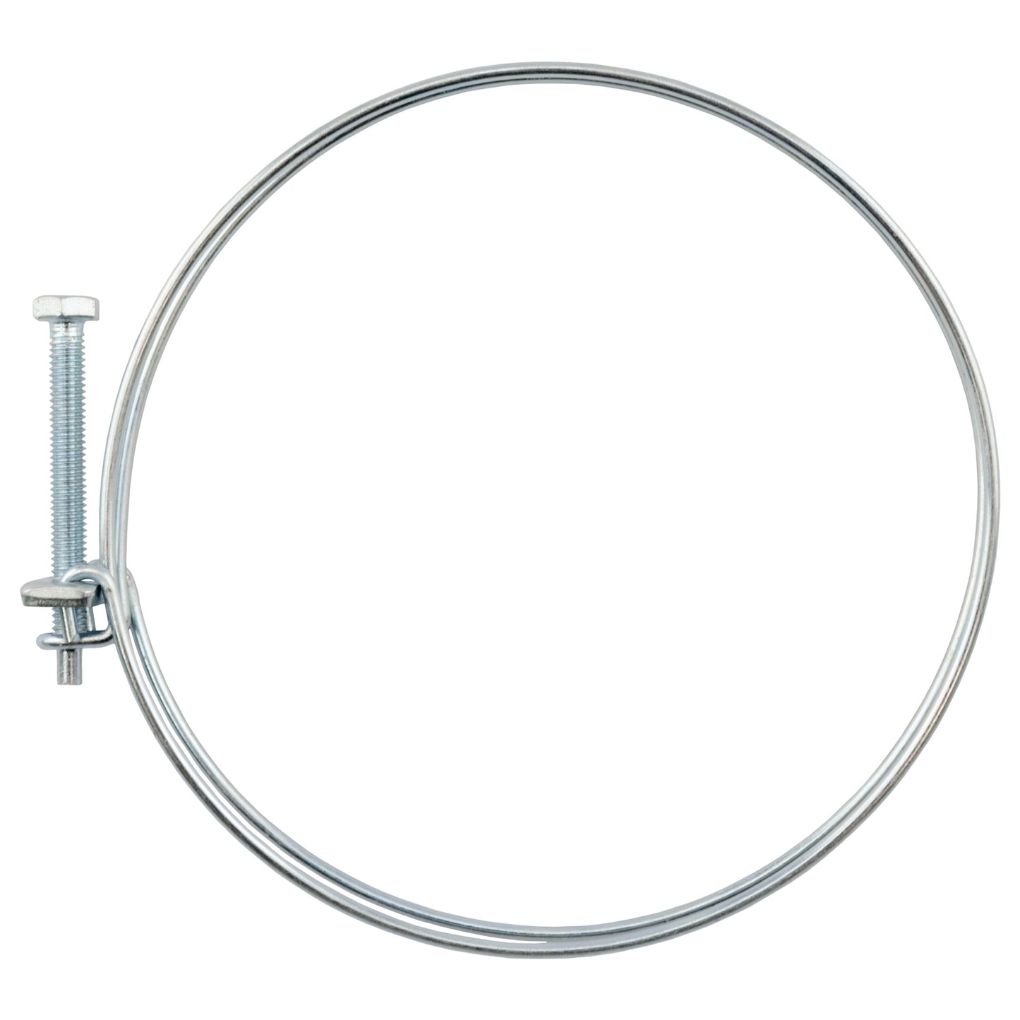 Double Wire Hose Clamp Galvanised 98mm-105mm for DIY Workshop Accessory