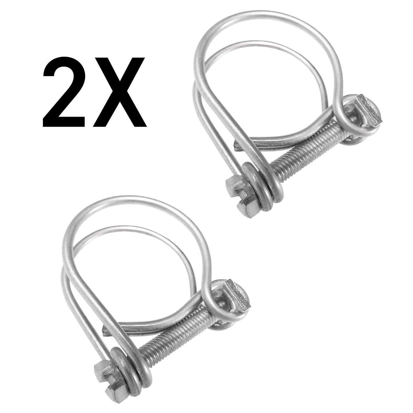 AP Supplies Corrugated Pipe 1.5" (40mm) with 2 x Double Wire Clips Set