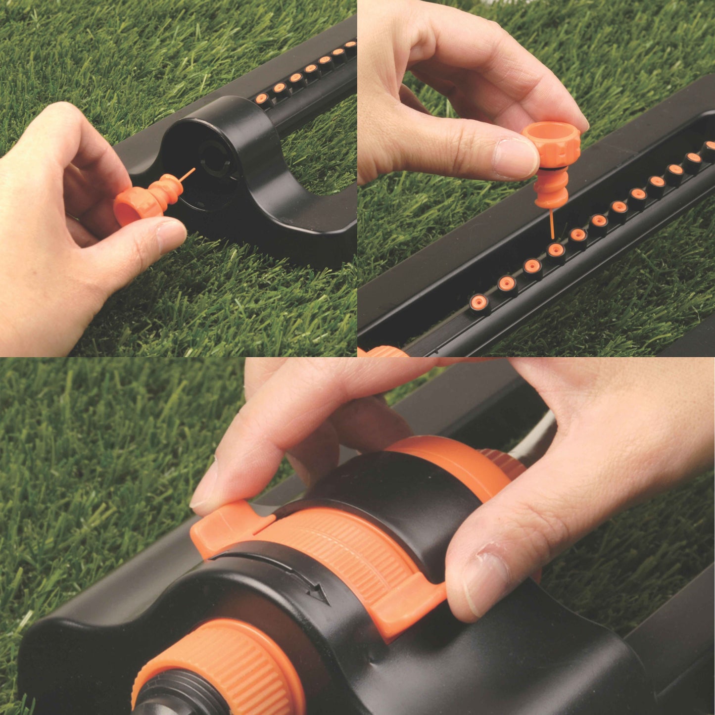 Compact Oscillating Sprinkler Eco Line Garden Hose Pipe DIY Workshop Accessory