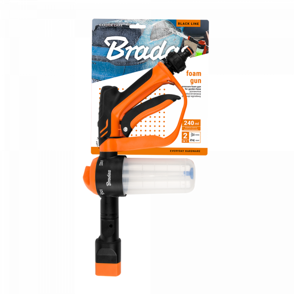 Black Line Low Pressure Foam Gun for Garden Hose Hose Pipe Fitting Car Accessory