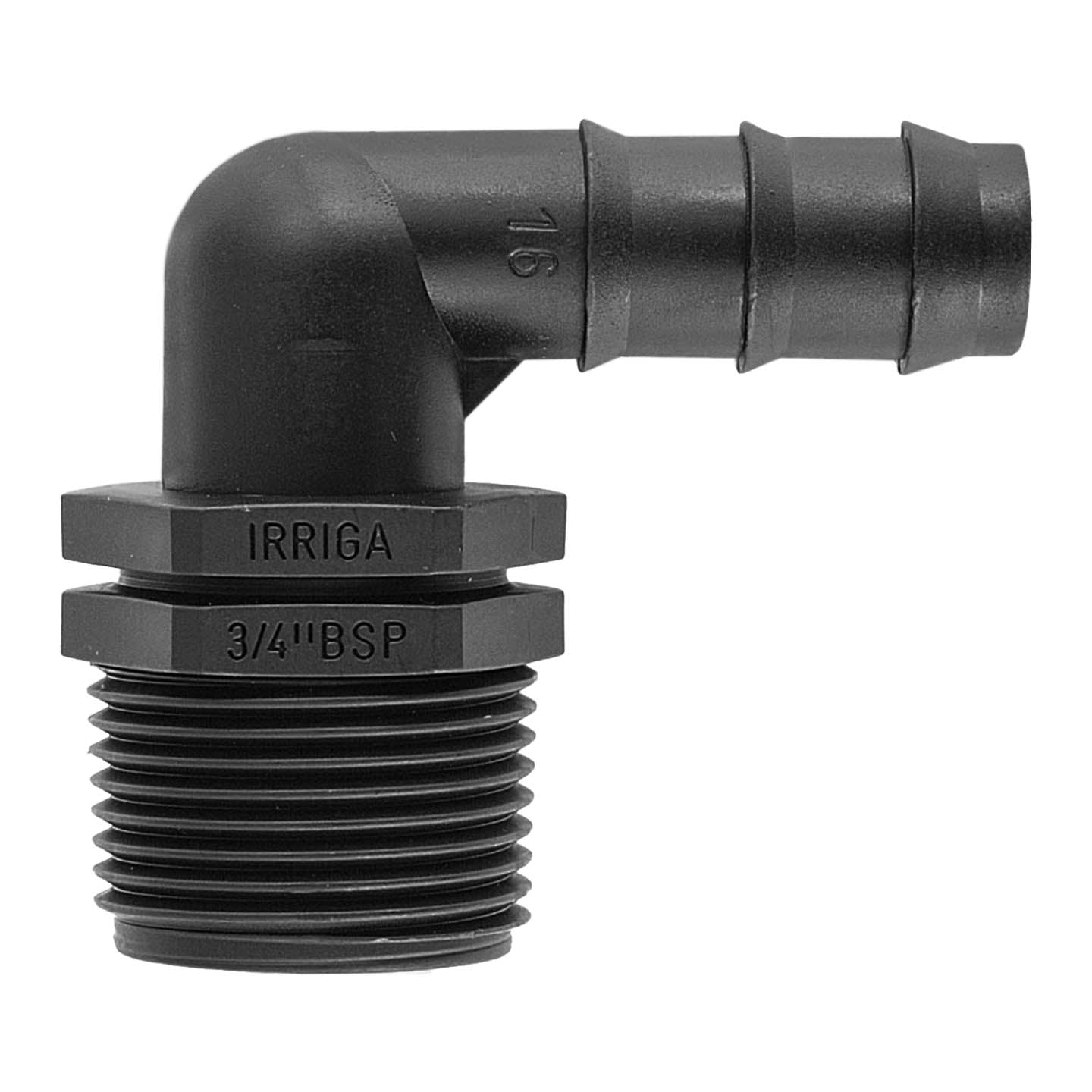 IBC 2 S60X6 Cap with Lever Valve and 16mm Barbed Elbow for Micro Watering System