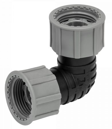 Swivel Elbow 1in BSP Female Female Drip Irrigation Fitting Garden Irrigation Kit