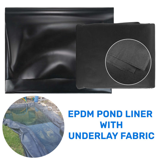 AP Supplies Pond Liner 900gsm EPDM with Underlay - 1m x 1m