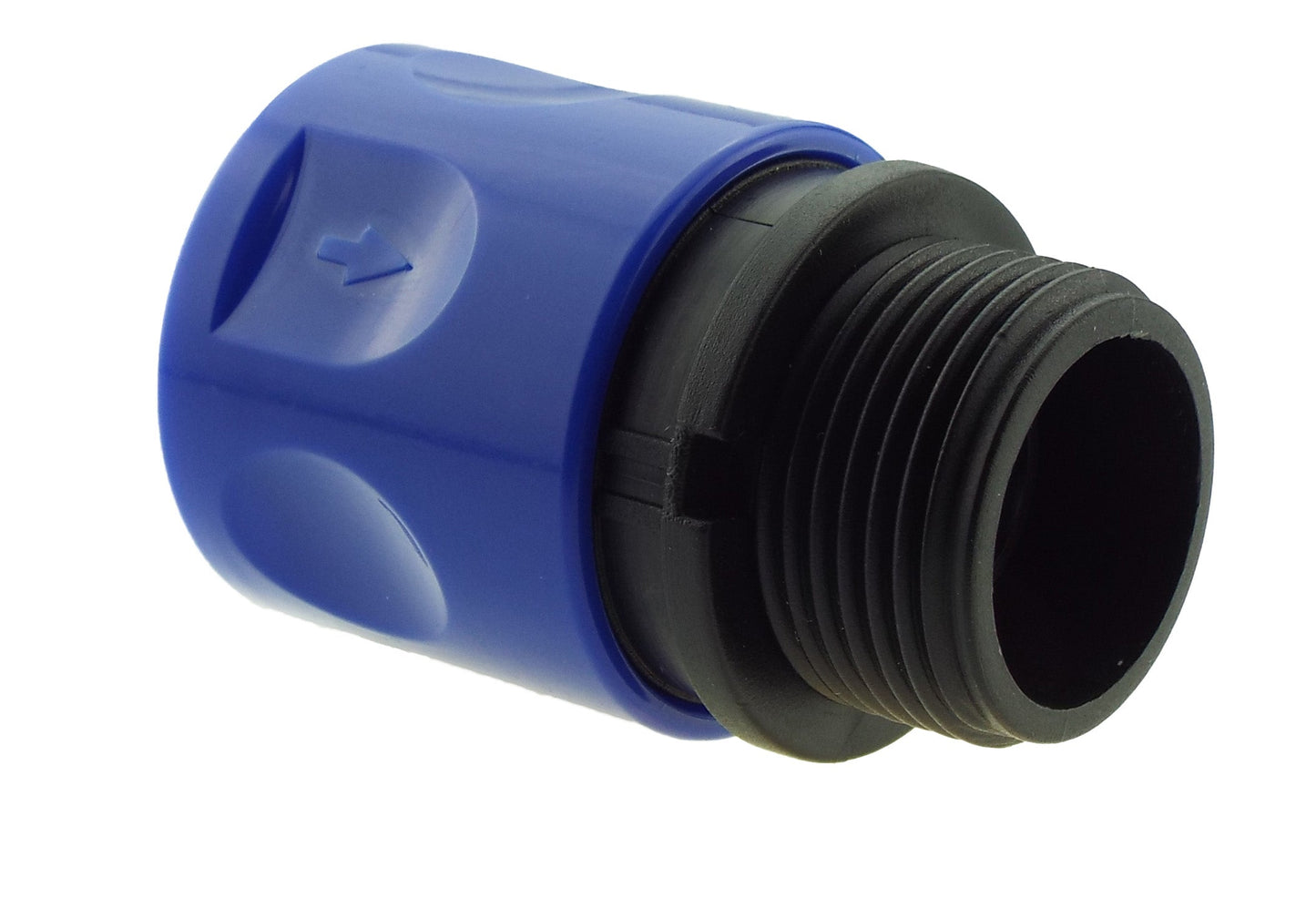 Hose Connector Blue with BSPF Thread- Quick Connect Male Valve Hose Pipe Fitting