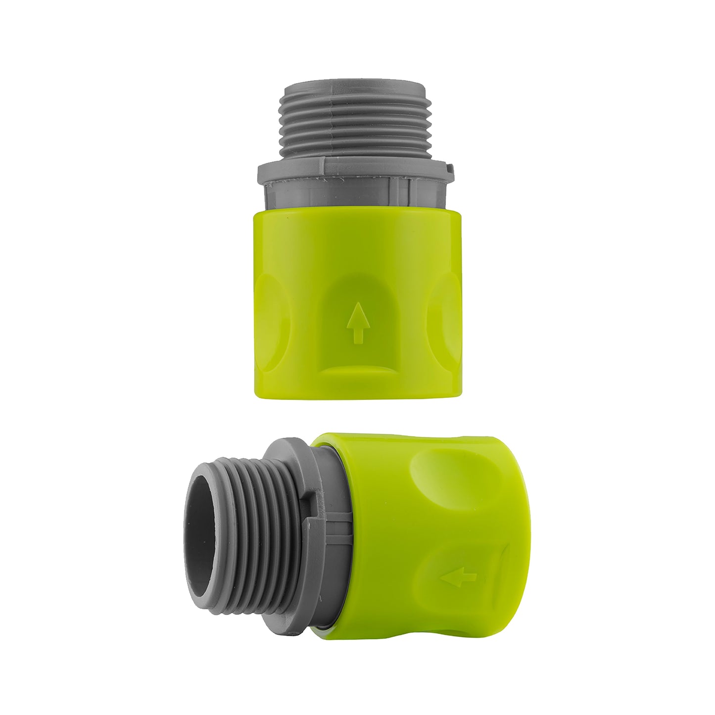 Hose Connector Lime with In-Line BSPF Threaded Valve for Drip Irrigation Fitting