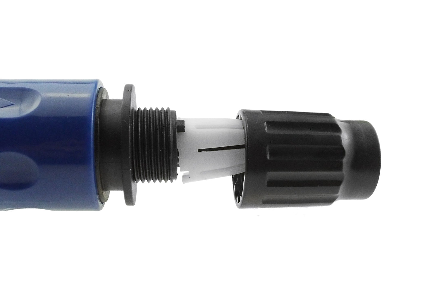 Expanding Hose Connector Blue Pipe and Water Fitting Garden Water Connector