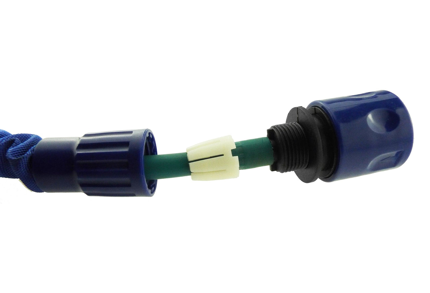 Expanding Hose Connector Blue Pipe and Water Fitting Garden Water Connector