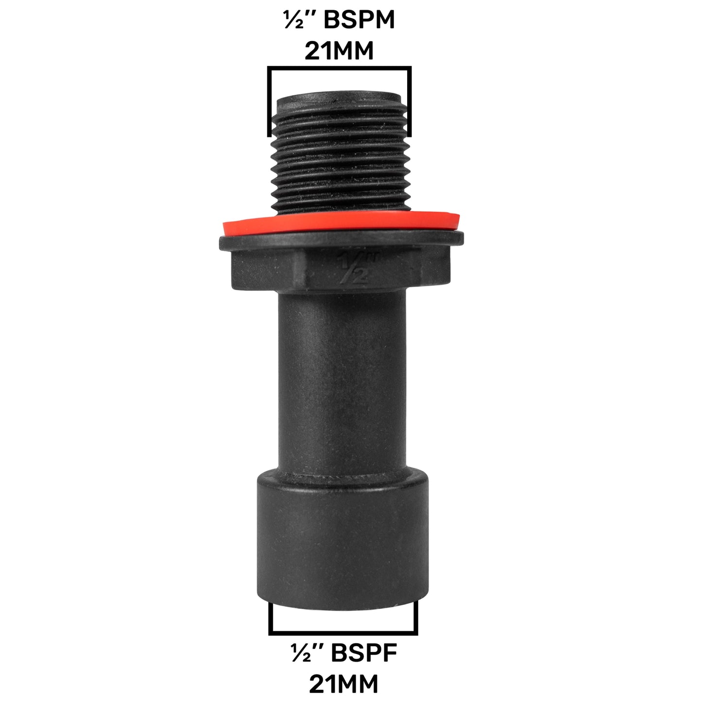 Water Butt Extension 1/2in BSPM-F Outdoor Watering Kit Outdoor Hose Accessory