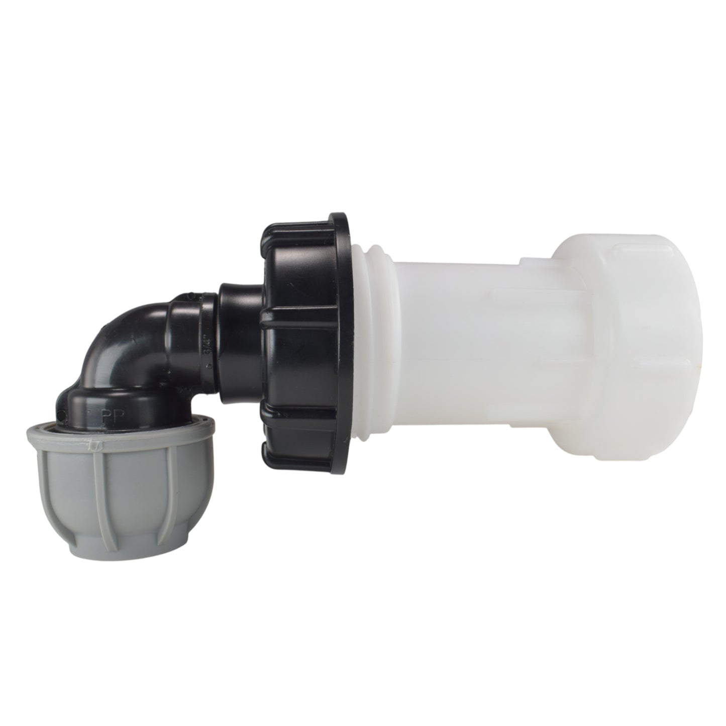 AP Supplies IBC Extender with 2” S60X6 Cap and 25mm MDPE Elbow