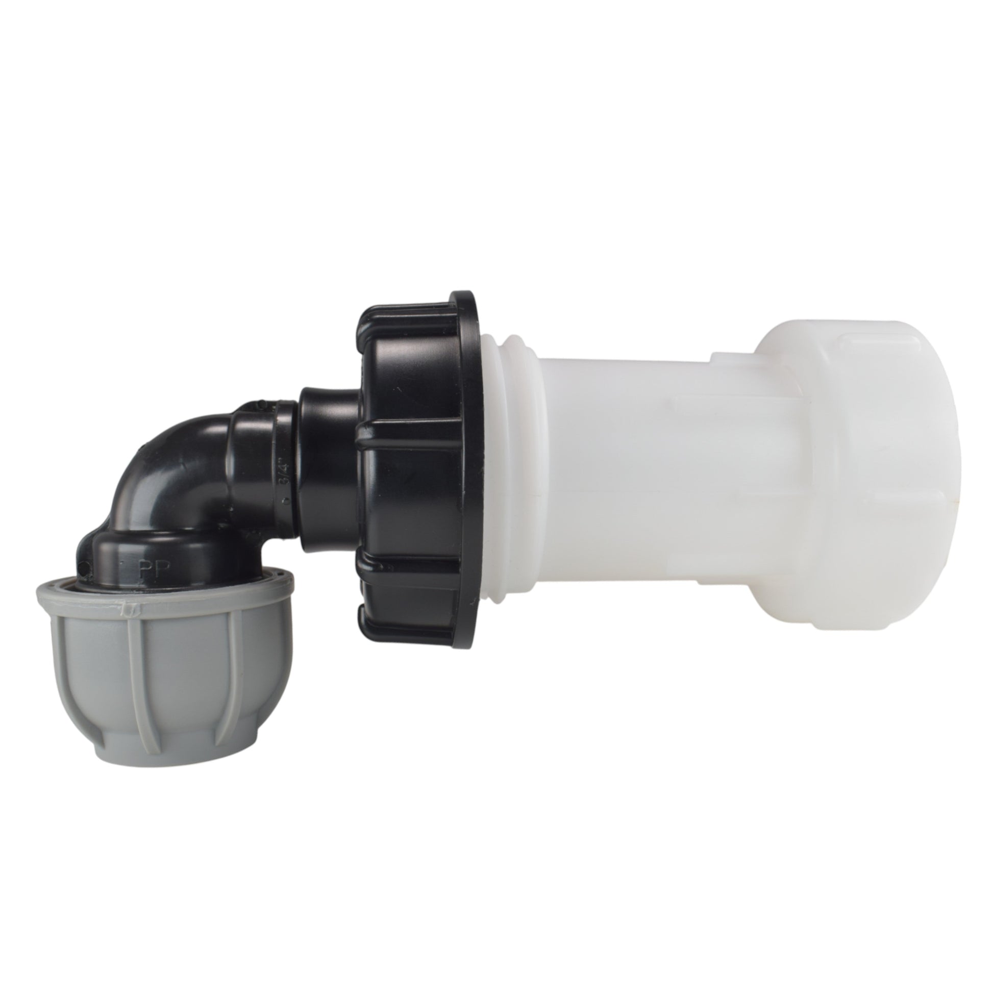 AP Supplies IBC Extender with 2” S60X6 Cap and 25mm MDPE Elbow