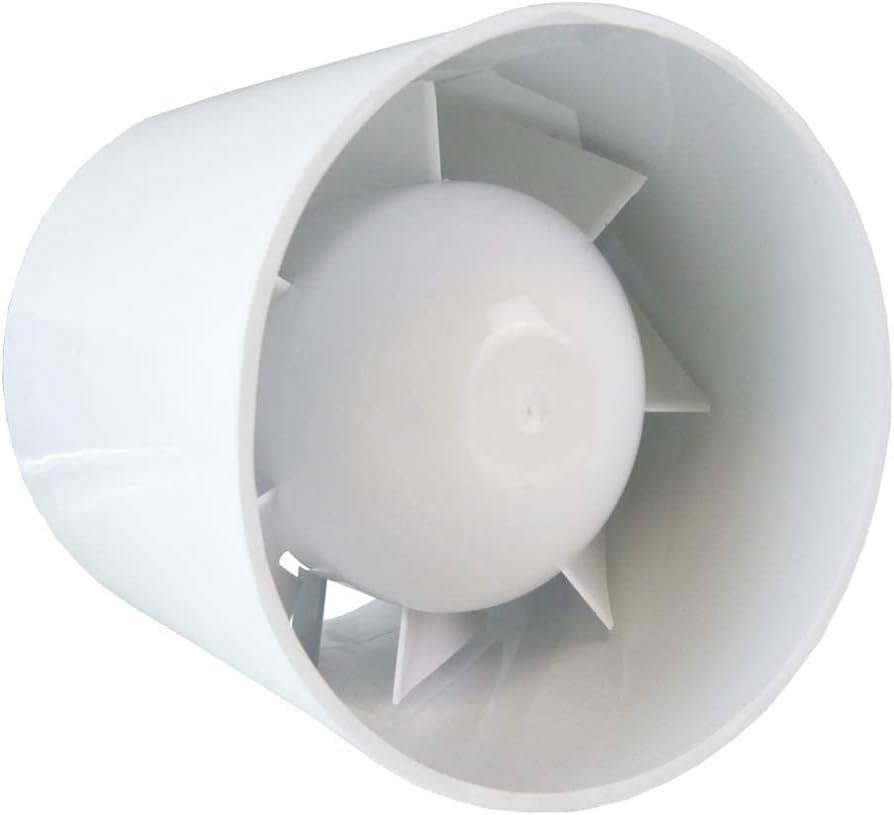 Euro 1 In Line Bathroom Fan 100mm DIY Tool Accessory Home and Garden Use