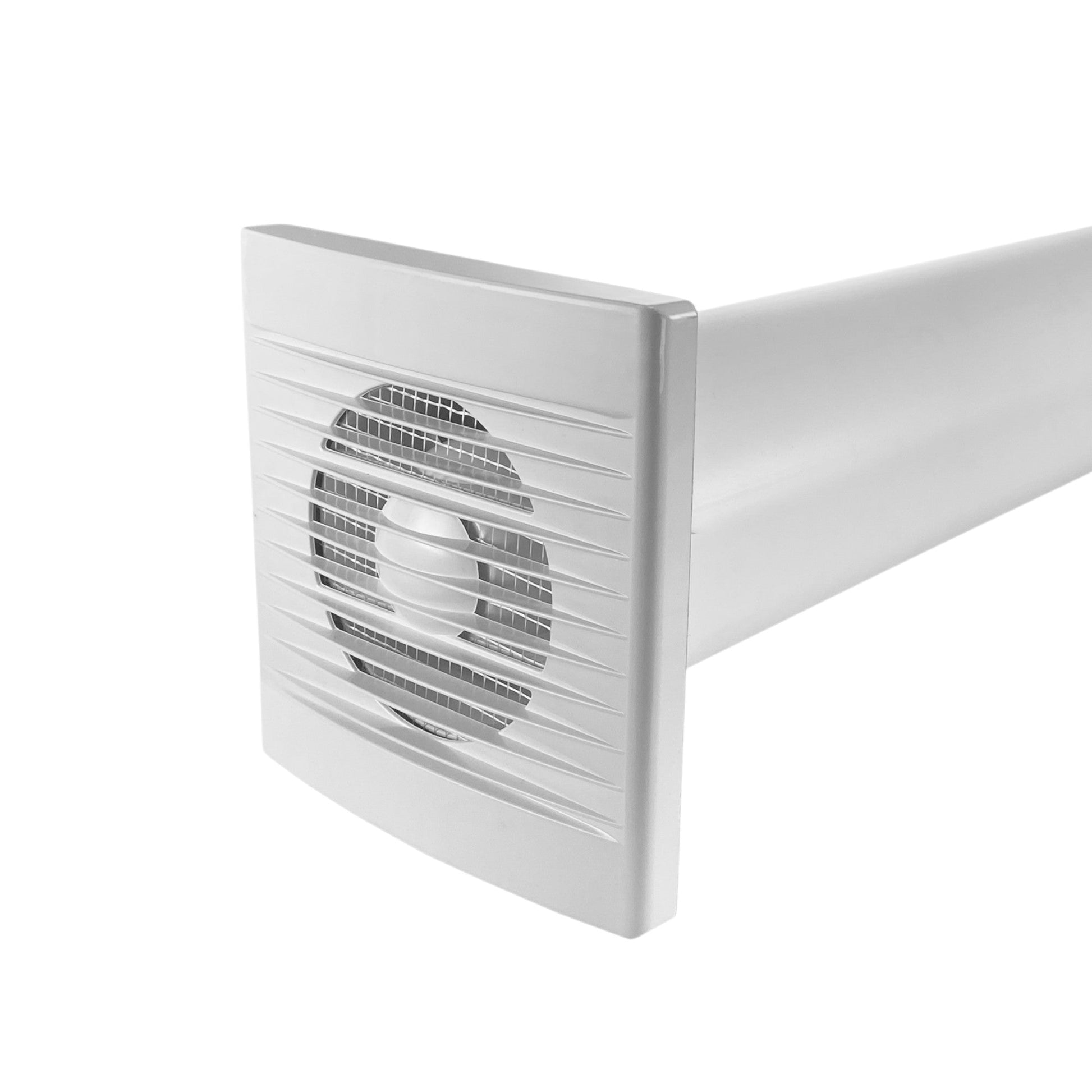 AP Supplies Through Wall Ventilation Kit - STYL Fan with Timer/Humidistat and White External Vent