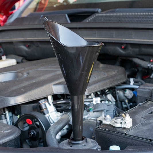 Funnel Angle Top Black DIY Workshop Accessory Vehicle Fluid Funnel