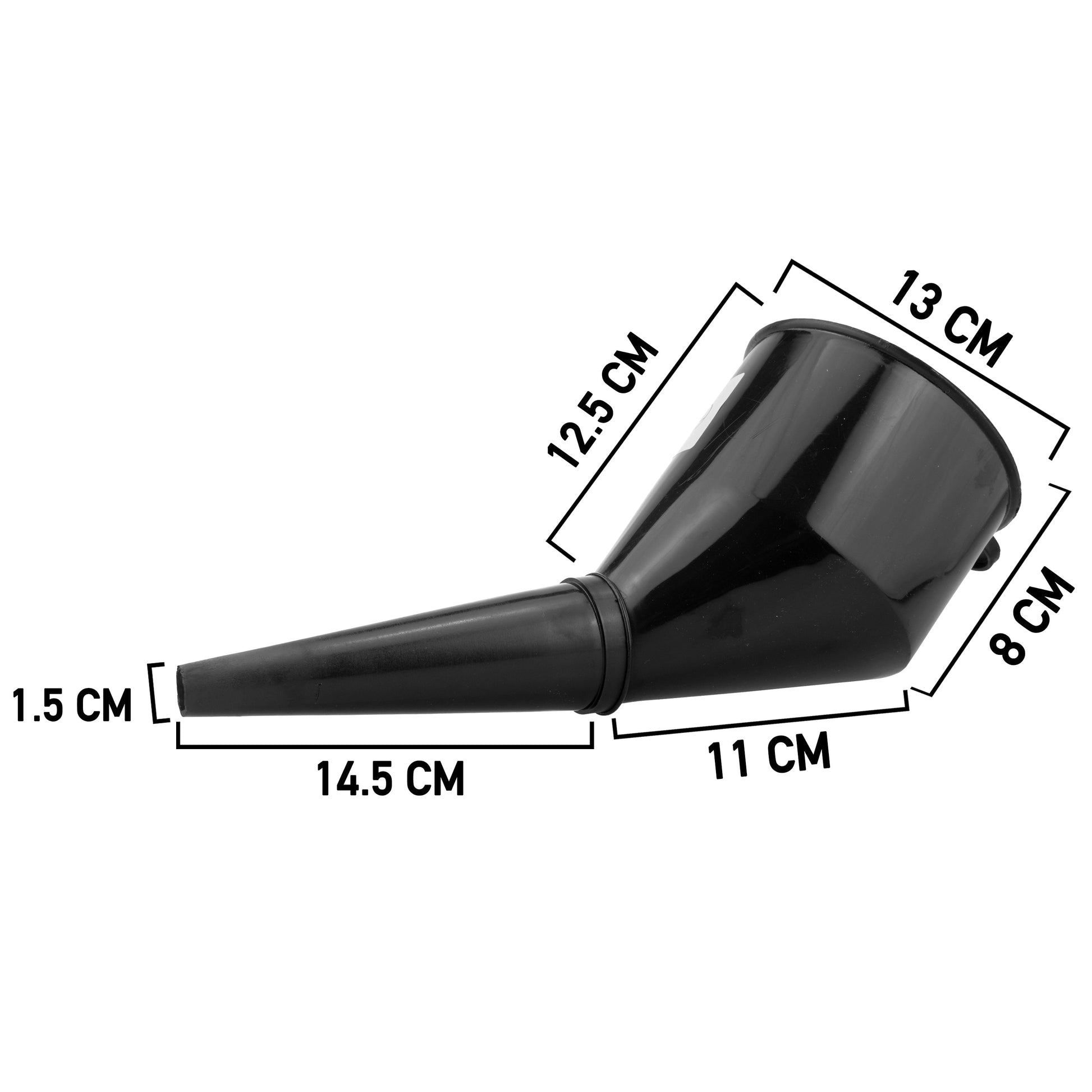 AP Supplies Angled Car Fuel Funnels with Filter (Black, Red & Blue)