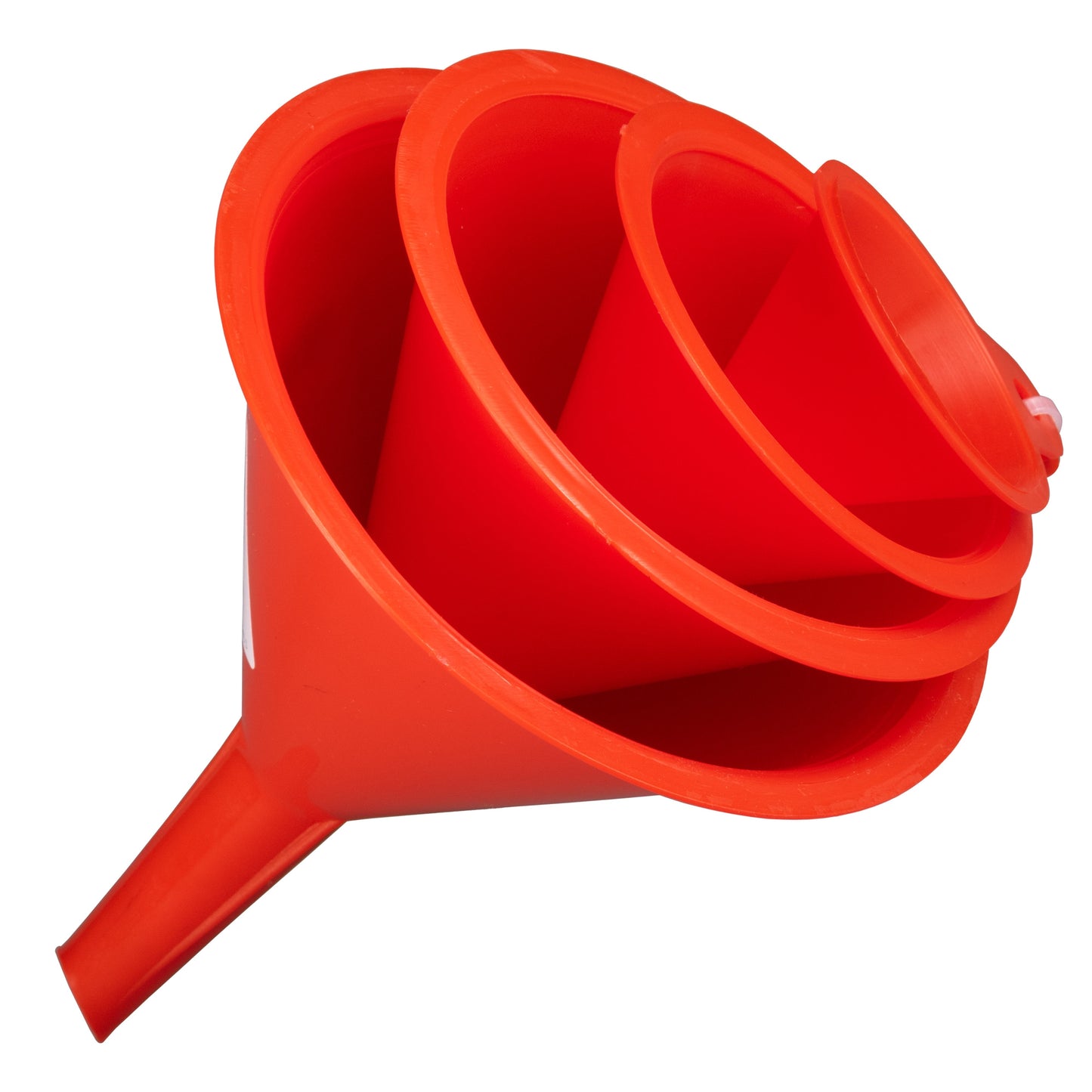 Funnel Red Mix 4 pcs DIY Workshop Accessory Vehicle Fluid Funnel