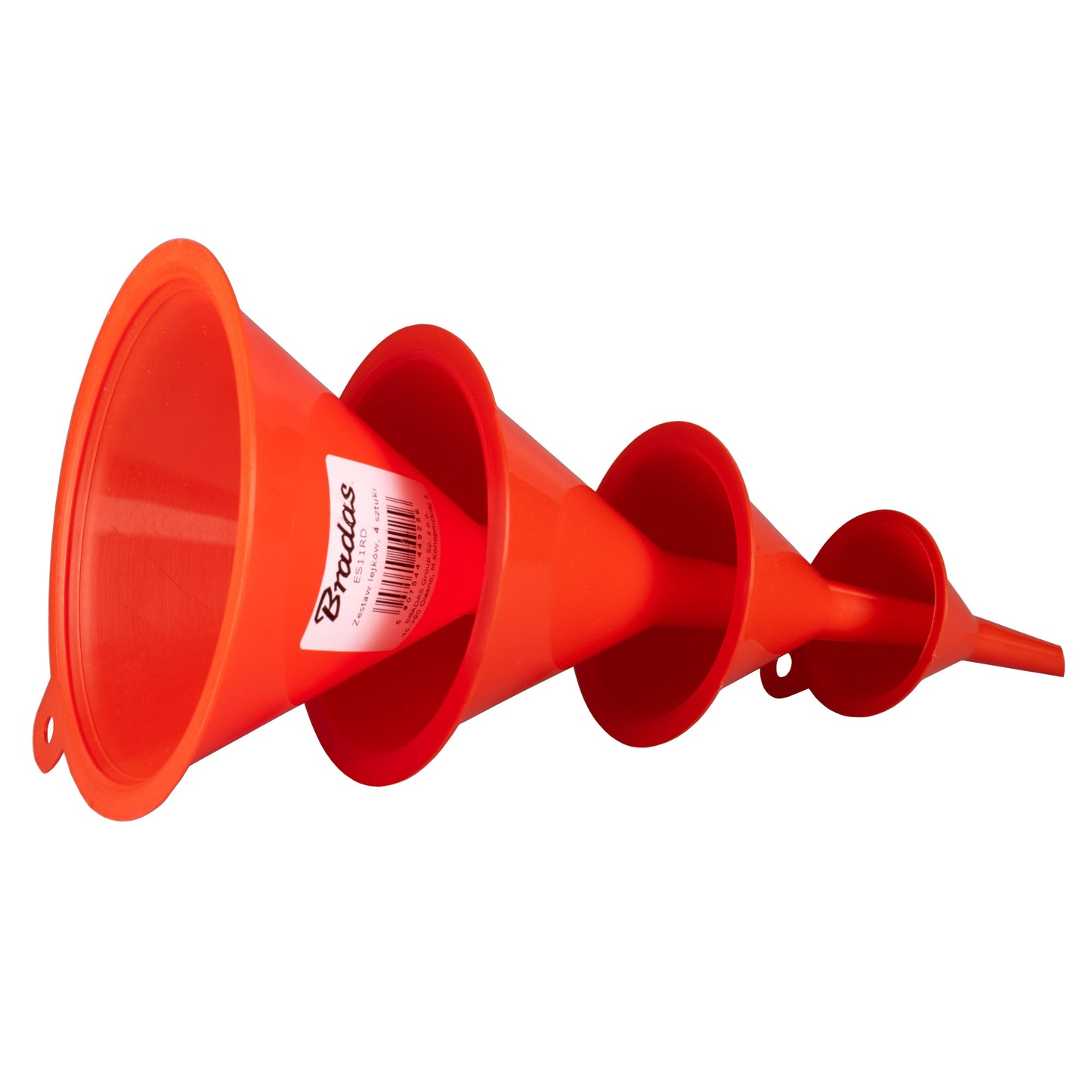 Funnel Red Mix 4 pcs DIY Workshop Accessory Vehicle Fluid Funnel