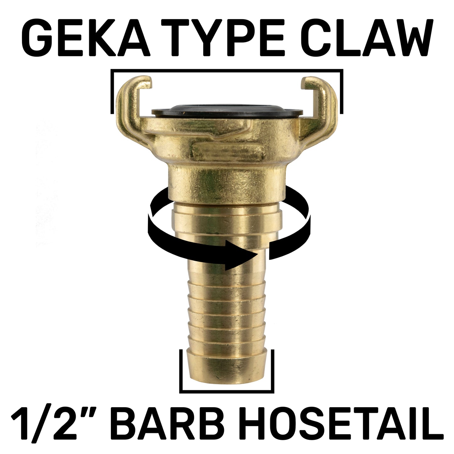 IBC 2 S60X6 Cap with Geka Type Fittings 13mm Barb Swivel for Brass Water Fitting